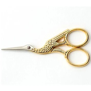 11.4cm (4.5") Stork Needlework Scissors - Unique