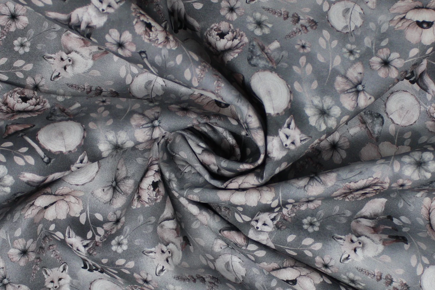 Ash & Rose Allover - 44/45" - 100% Cotton - Image 3