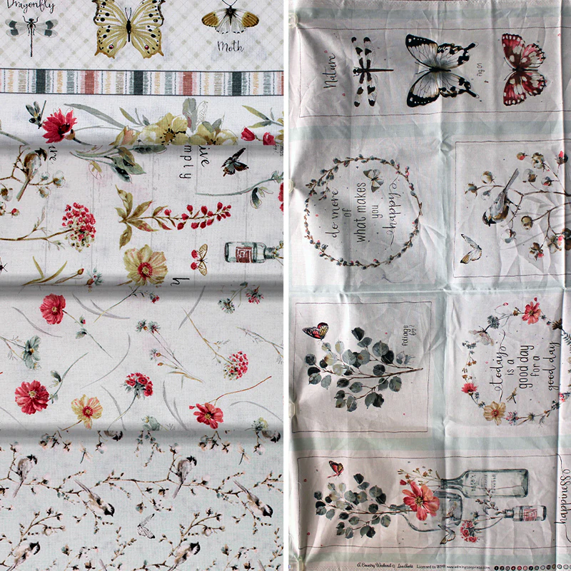 A Country Weekend - 44/45" - 100% Cotton - Lisa Audit