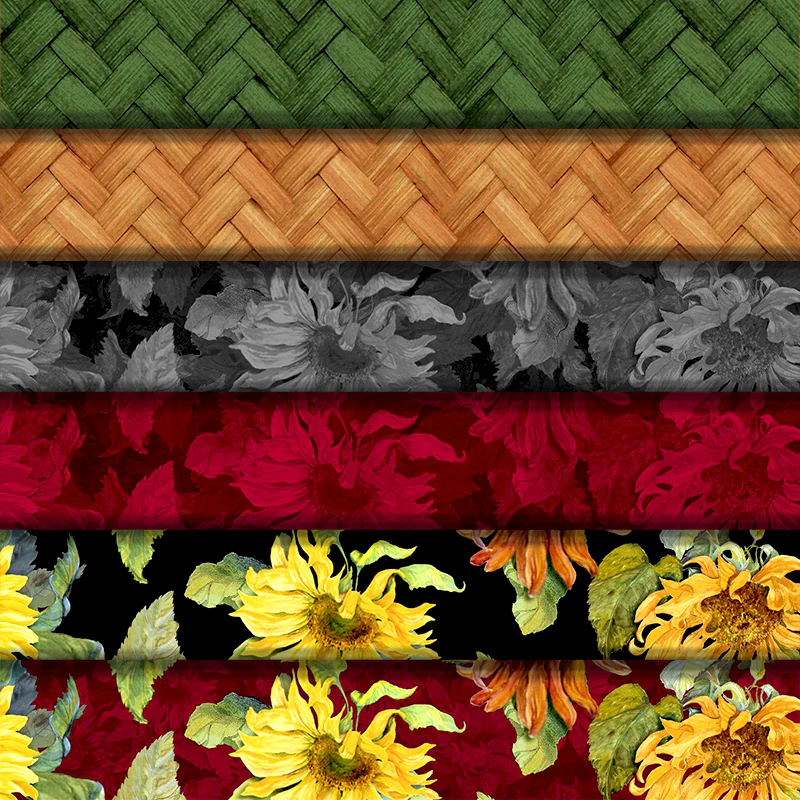 Flowers of the Sun - 45" - 100% Cotton