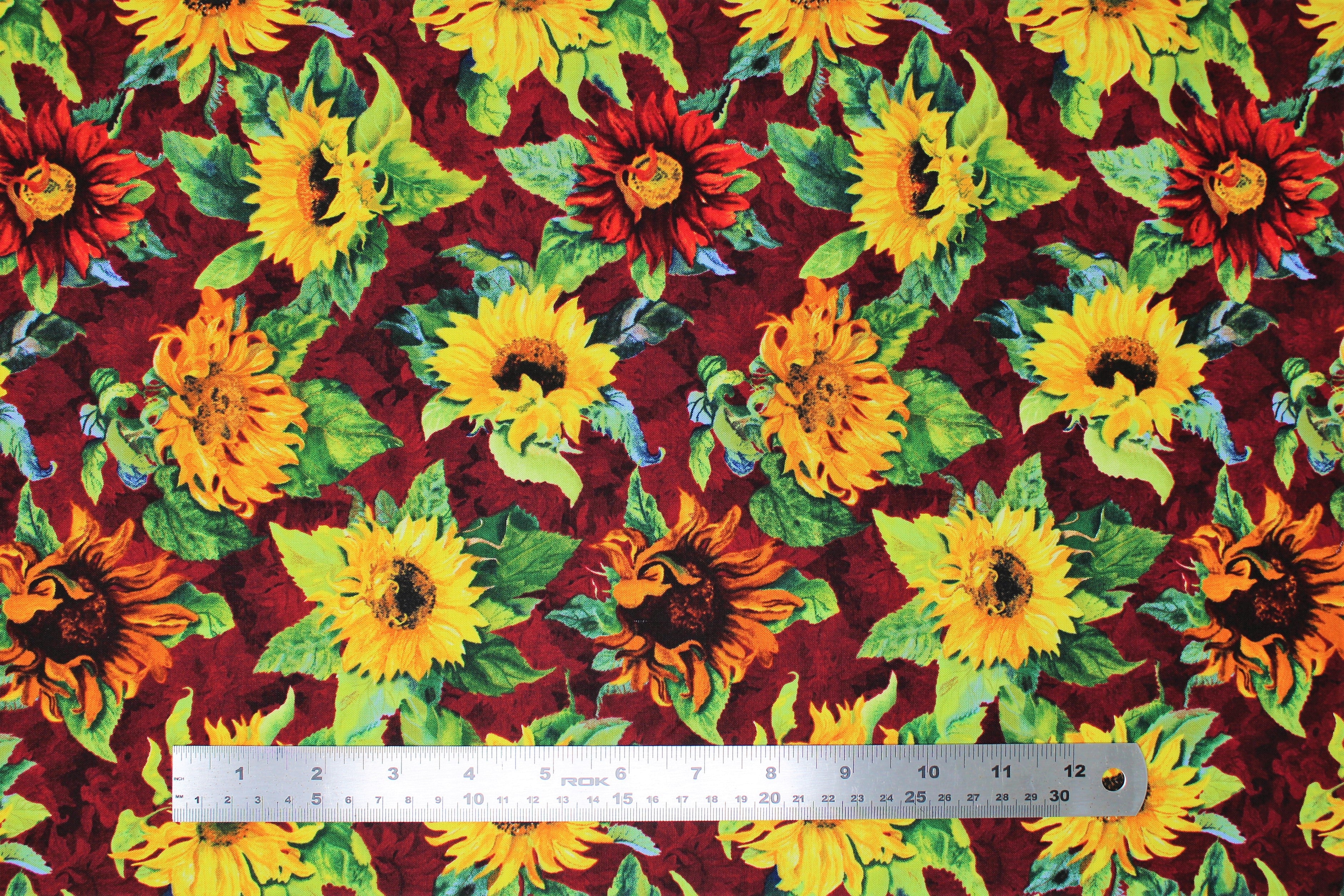 Flowers of the Sun - 45" - 100% Cotton - Image 2