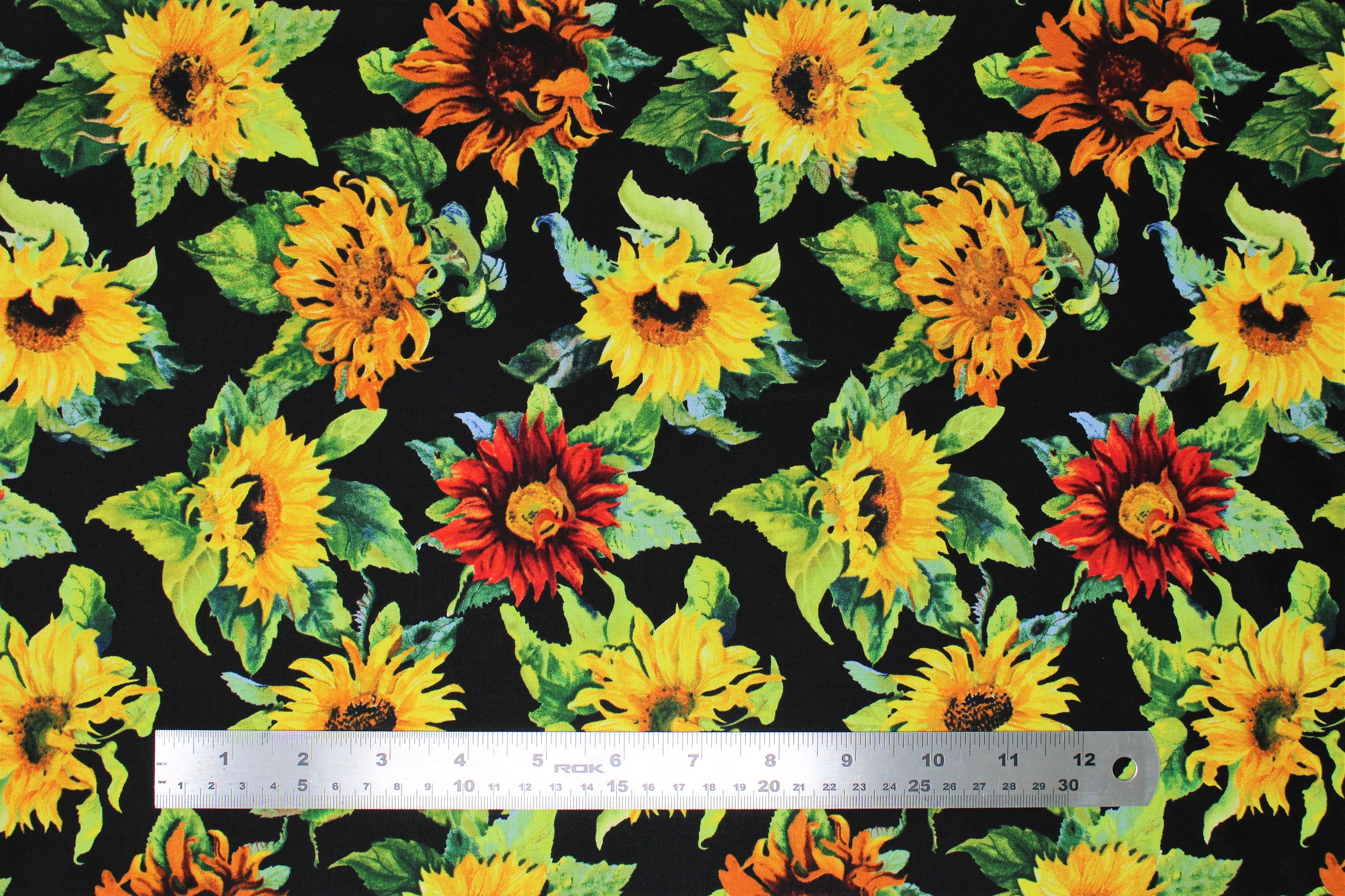 Flowers of the Sun - 45" - 100% Cotton - Image 4