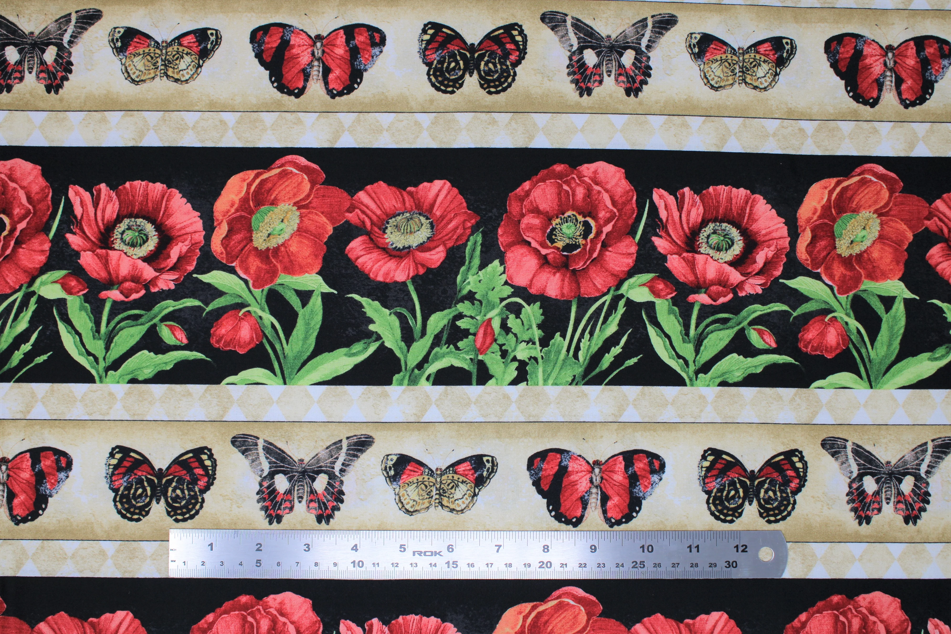 Harlequin Poppies - 44/45" - 100% Cotton - Susan Winget - Image 3