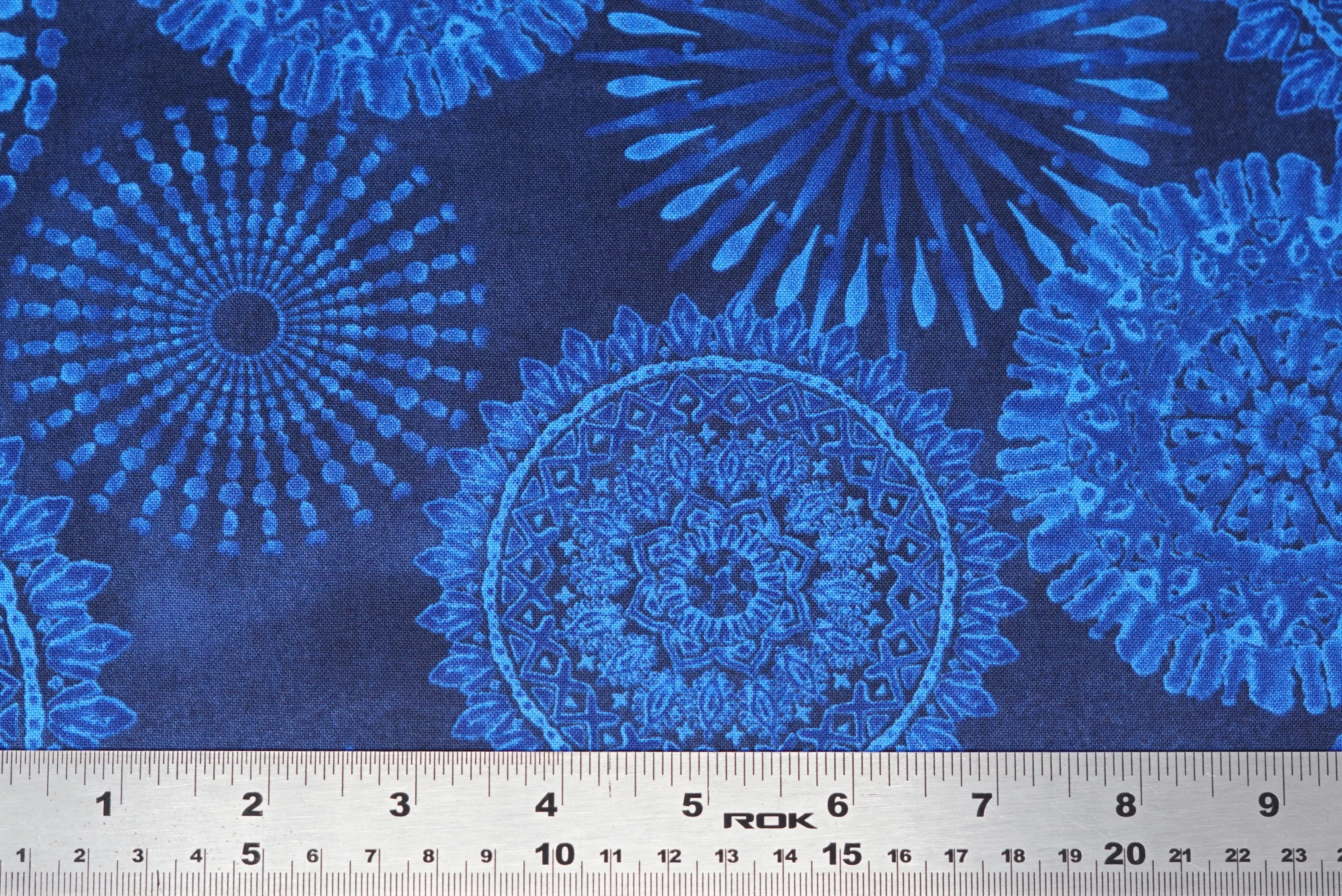 Indigo Splash - 44/45" - 100% Cotton - Image 15