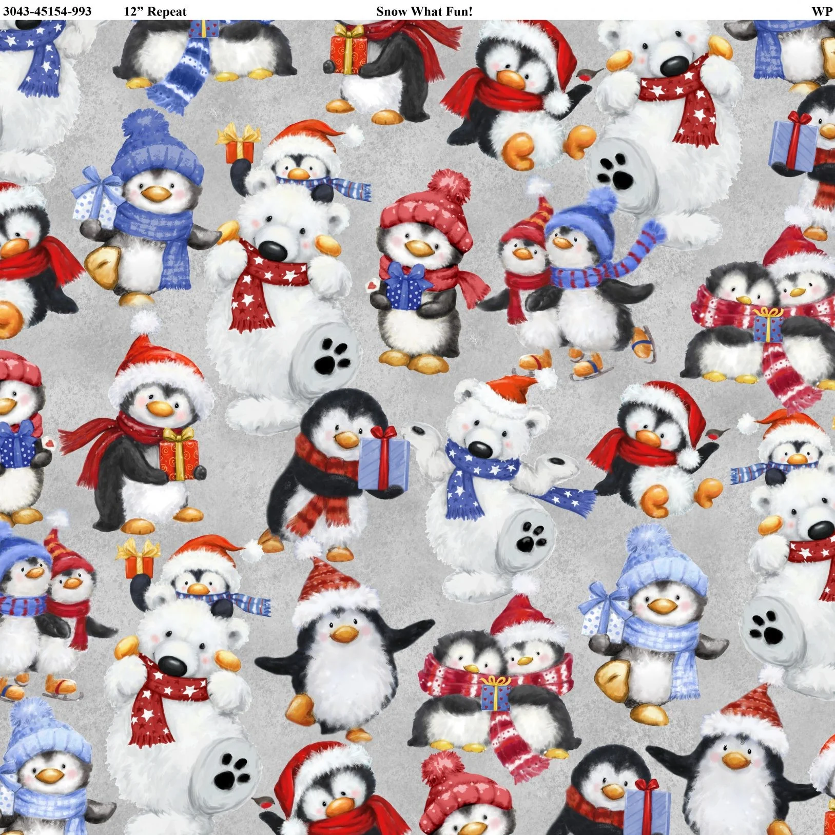 Snow What Fun! - 45" - 100% Cotton - Image 2