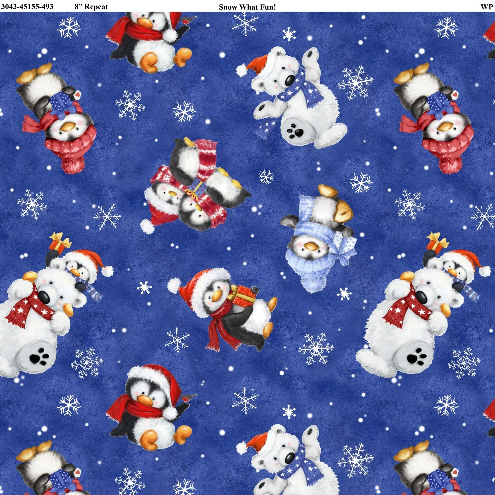 Snow What Fun! - 45" - 100% Cotton - Image 3