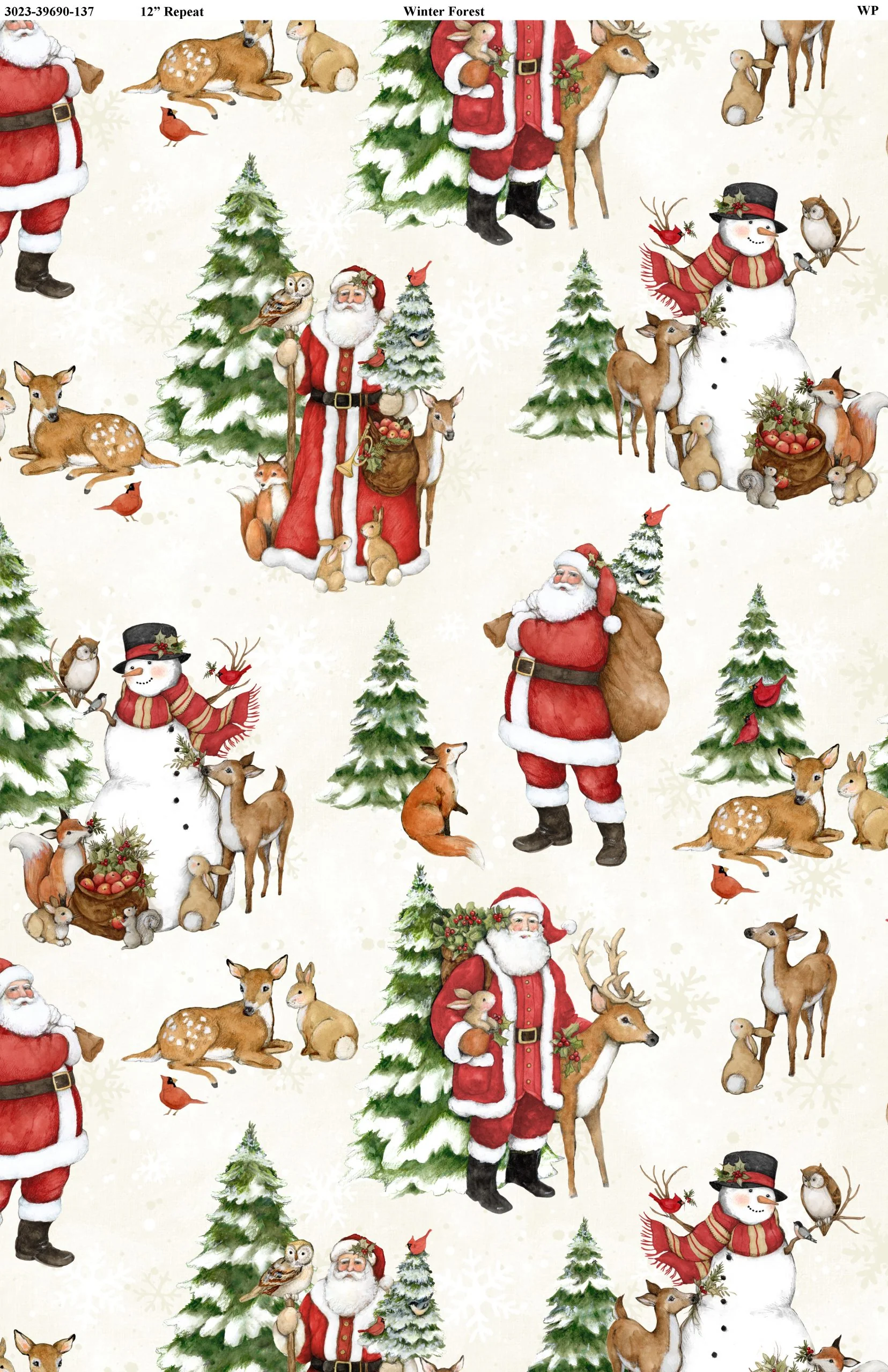 Winter Forest - 44/45" - 100% Cotton - Image 6