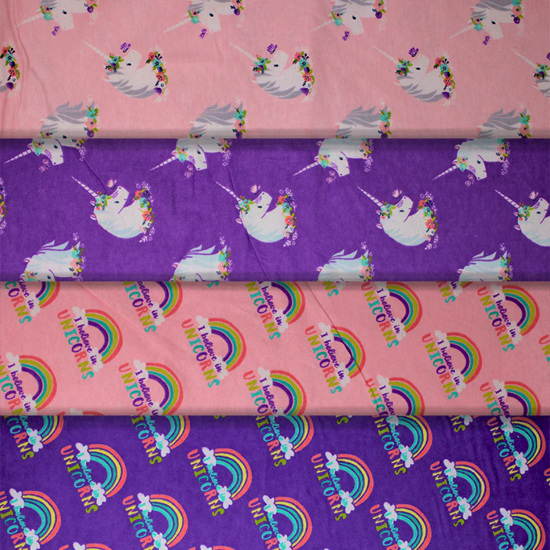 I Believe in Unicorns - 42" - 100% Cotton Flannel