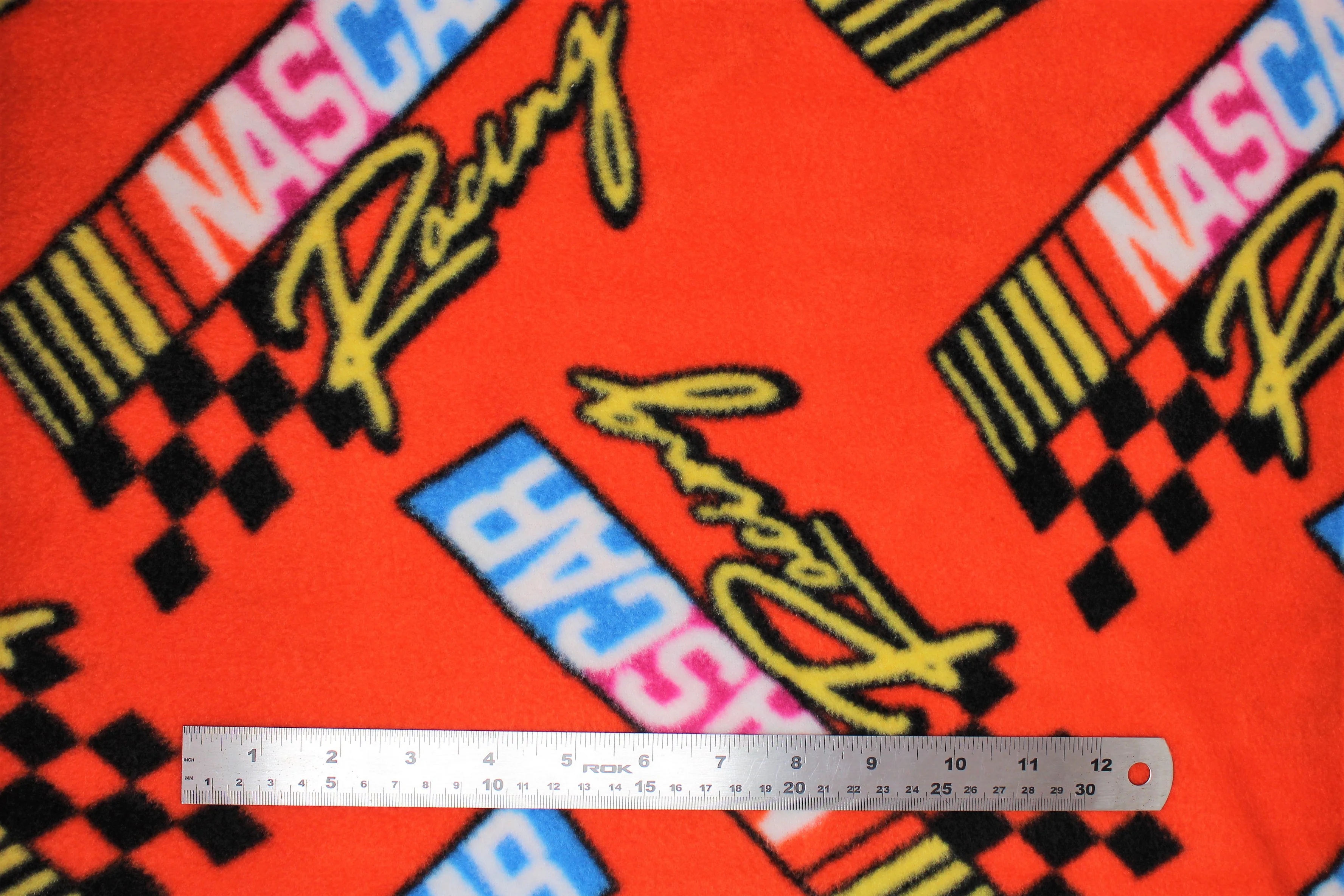 Nascar Retro Racing Flags - 58" - 100% Polyester Fleece - Image 2
