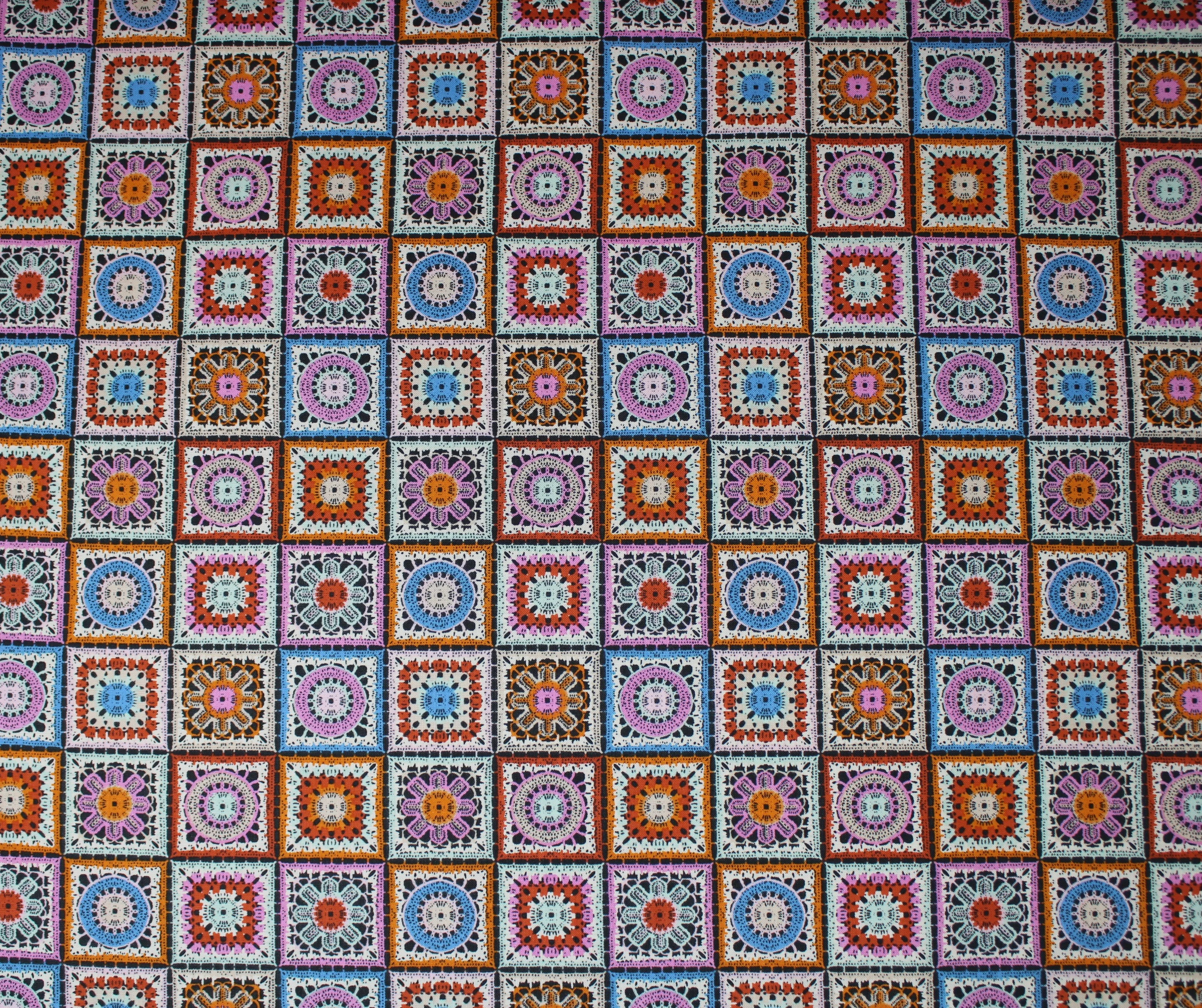 Not Your Granny's Squares - 45" - 100% cotton - Image 5