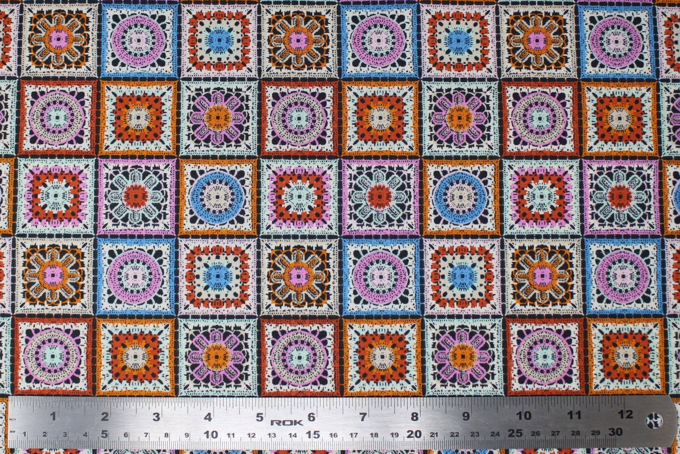Not Your Granny's Squares - 45" - 100% cotton - Image 6