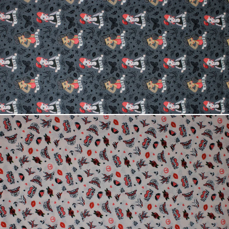 Tattoo Parlour - 45" - 100% Cotton