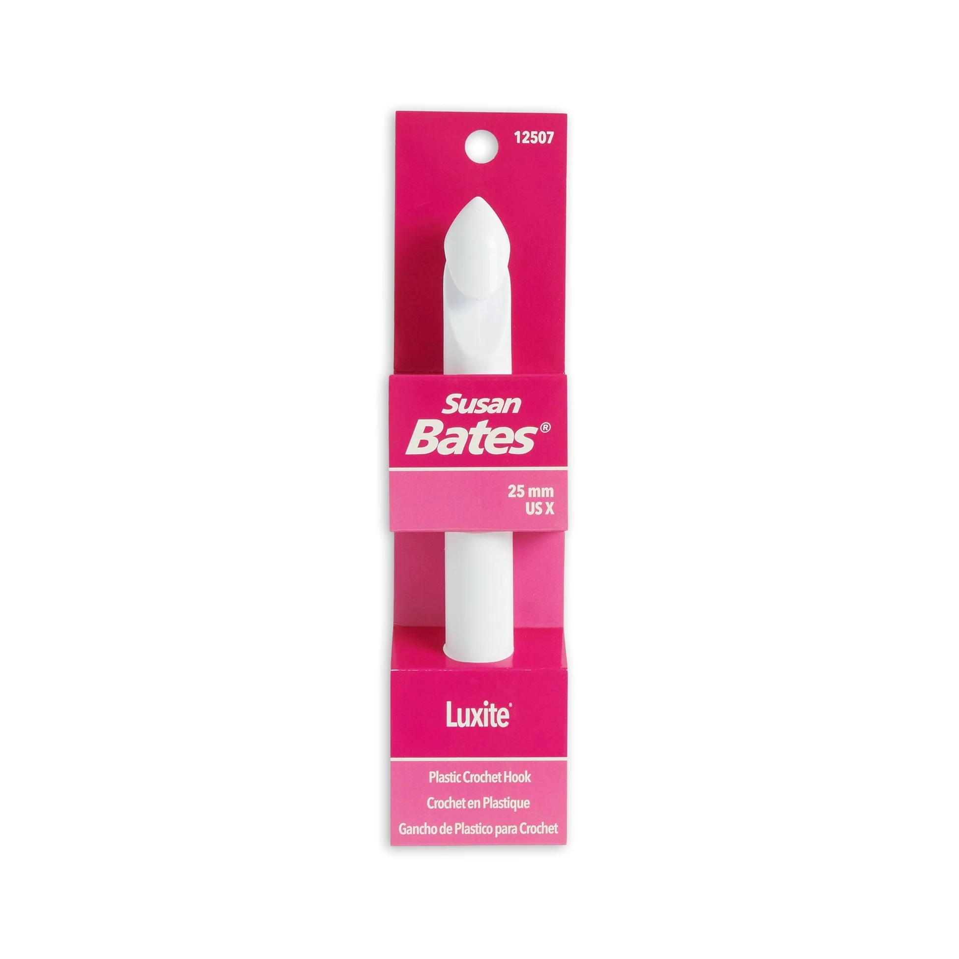 Bulky Plastic Crochet Hook - Q/16mm - 8" - Luxite/Susan Bates - Image 2