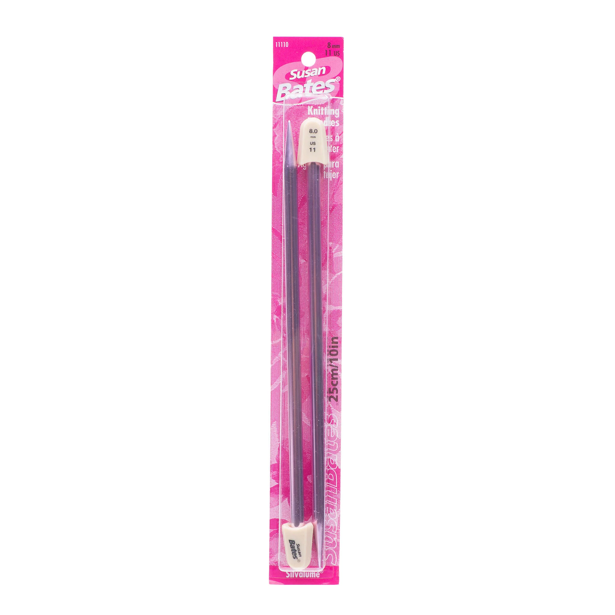 Aluminum Knitting Needles - 10" (25cm) - Silvalume/Susan Bates - Image 10