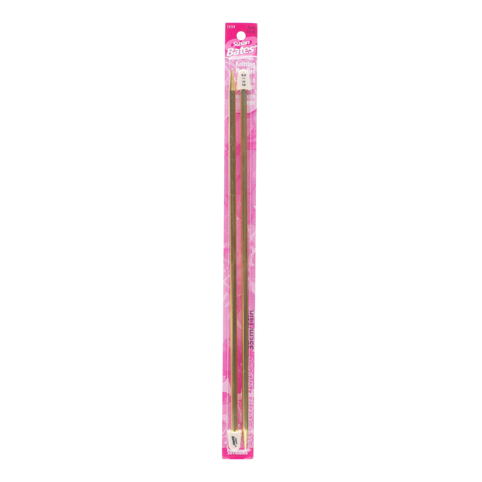 Aluminum Knitting Needles - 14"/35cm - Silvalume/Susan Bates - Image 10