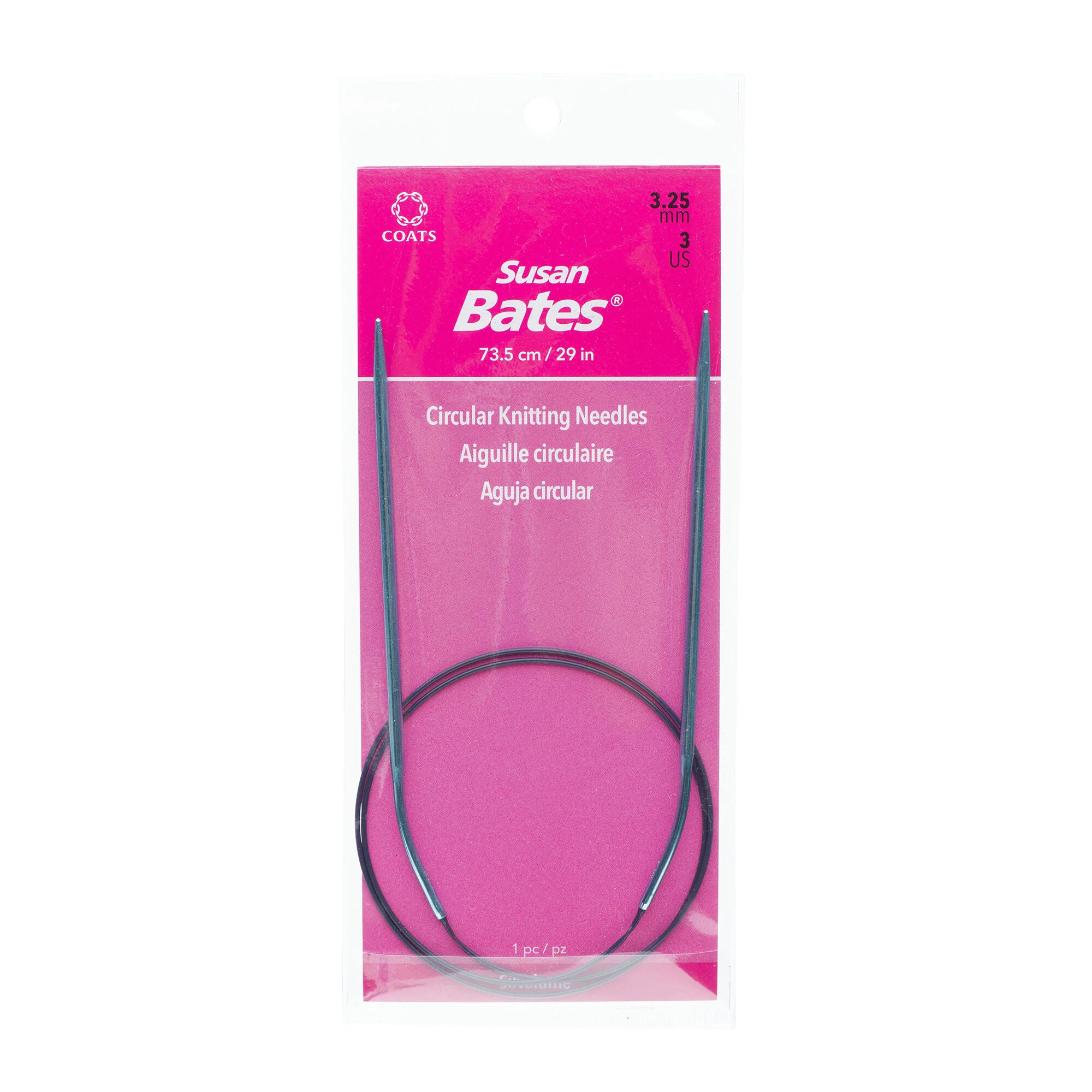 Circular Knitting Needles - 29" (73.5cm) - Silvalume/Susan Bates - Image 3