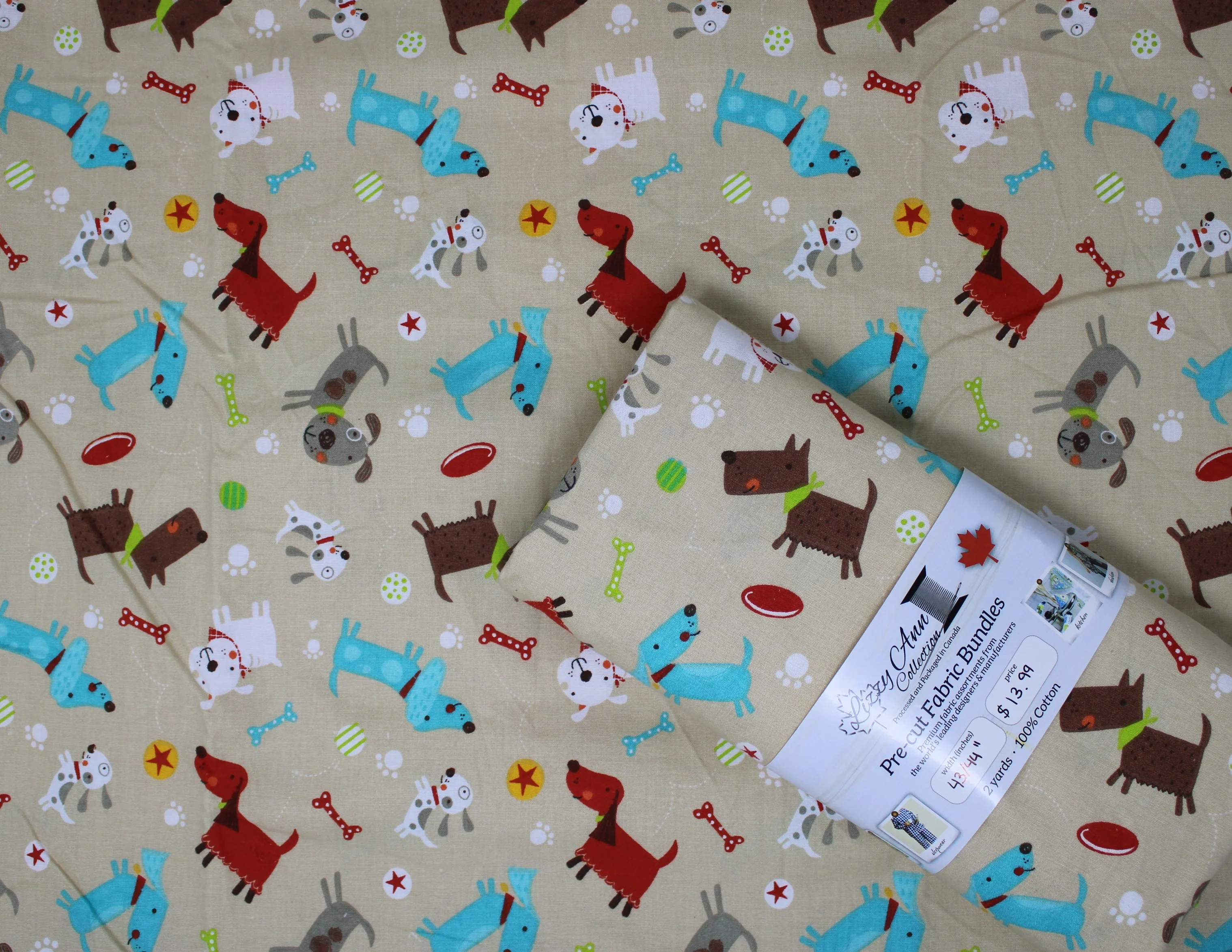 MiniBolts - (43/44" x 2yds) - 100% Cotton - Lizzy Ann - Image 4