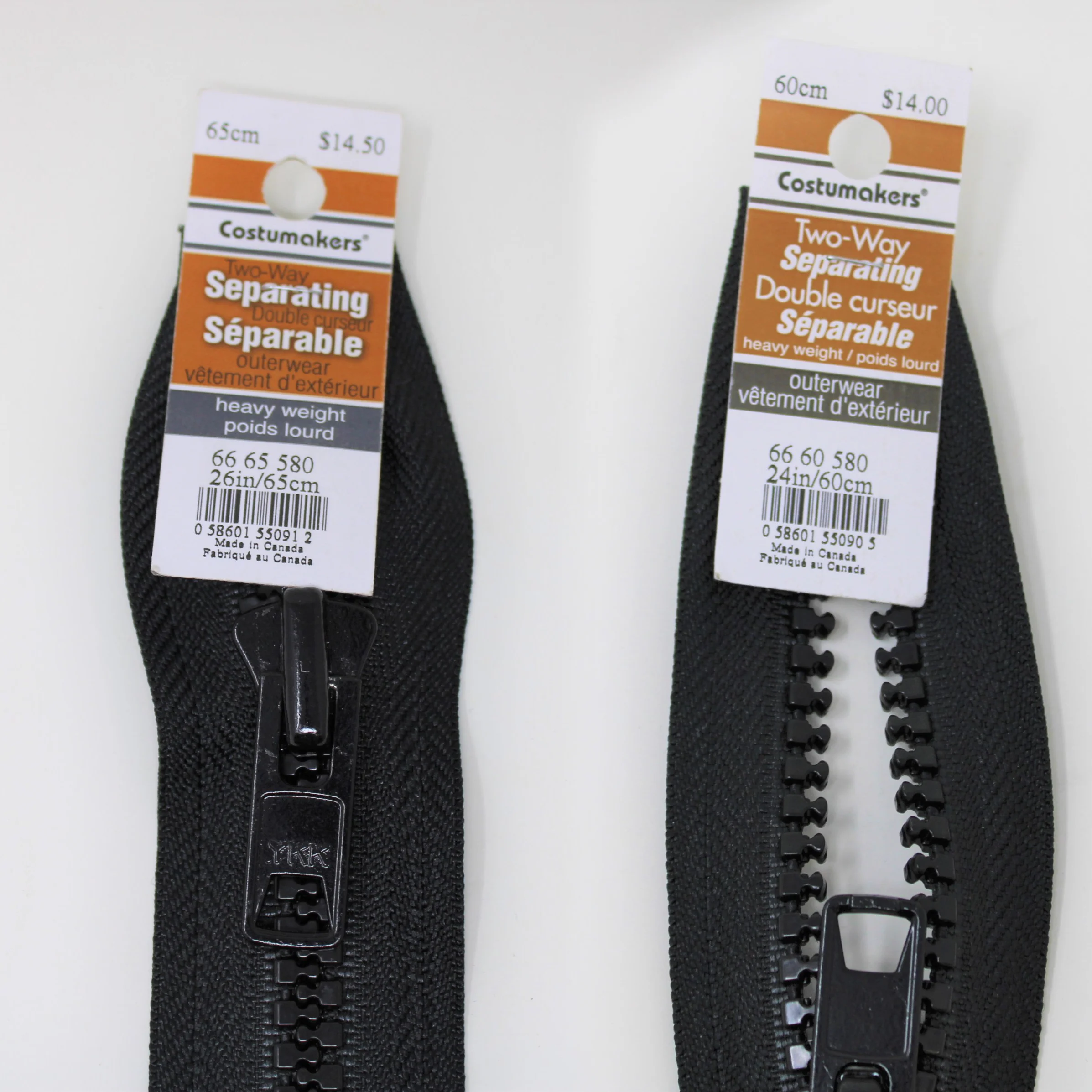 Outerwear Two Way Separating Zipper - Heavy Weight