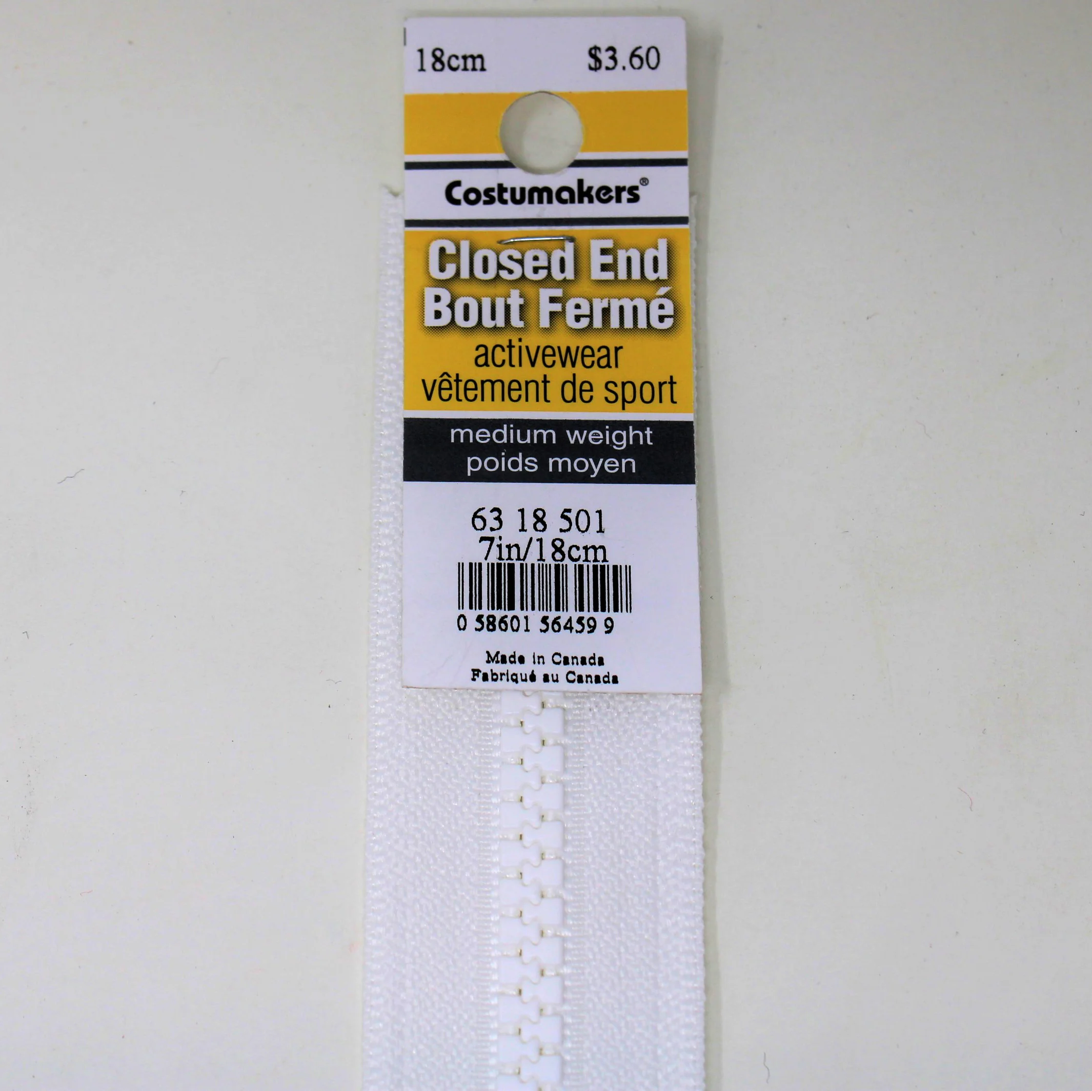 Activewear Closed End Zipper - Medium Weight - Image 2