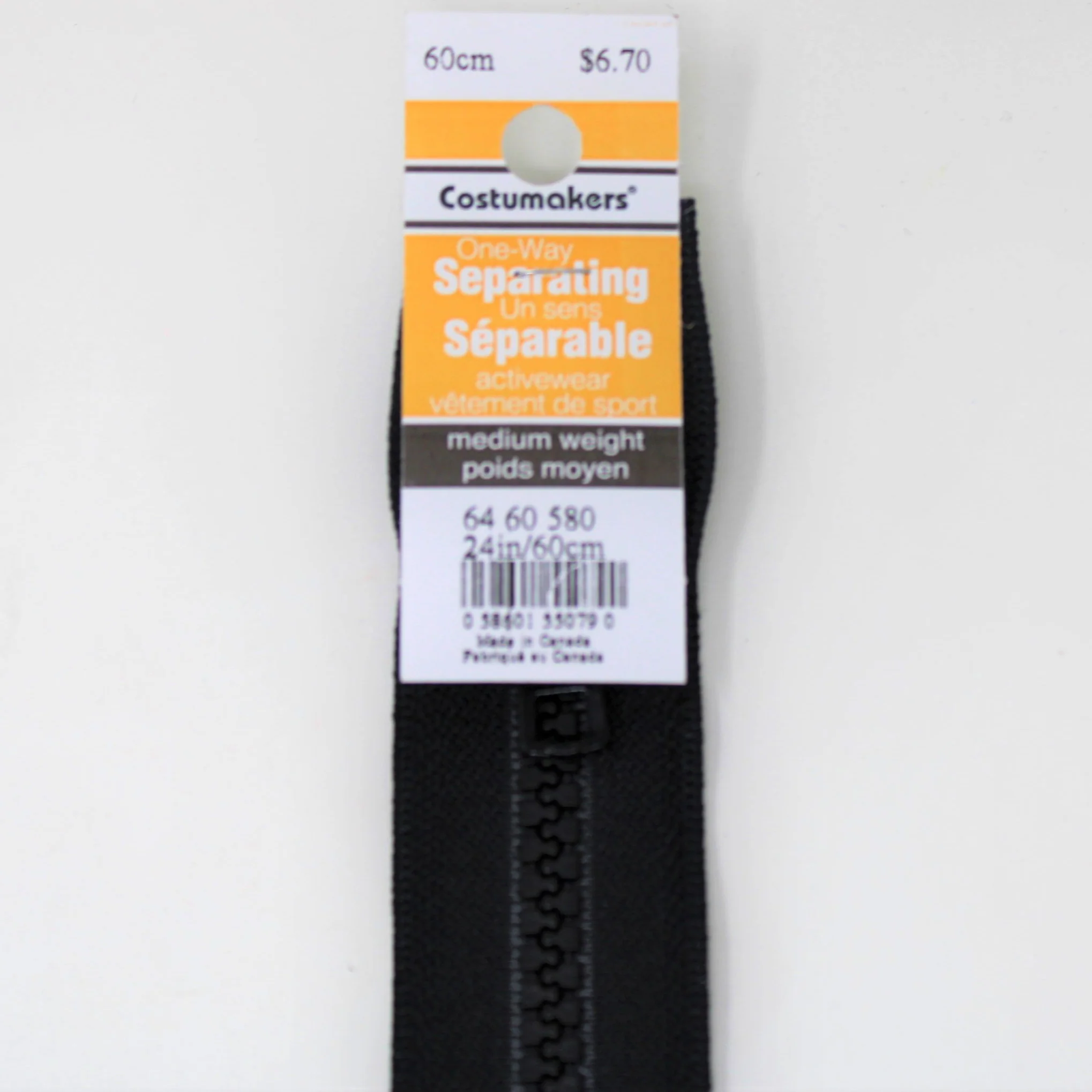 Activewear One Way Separating Zipper - Medium Weight - Image 12