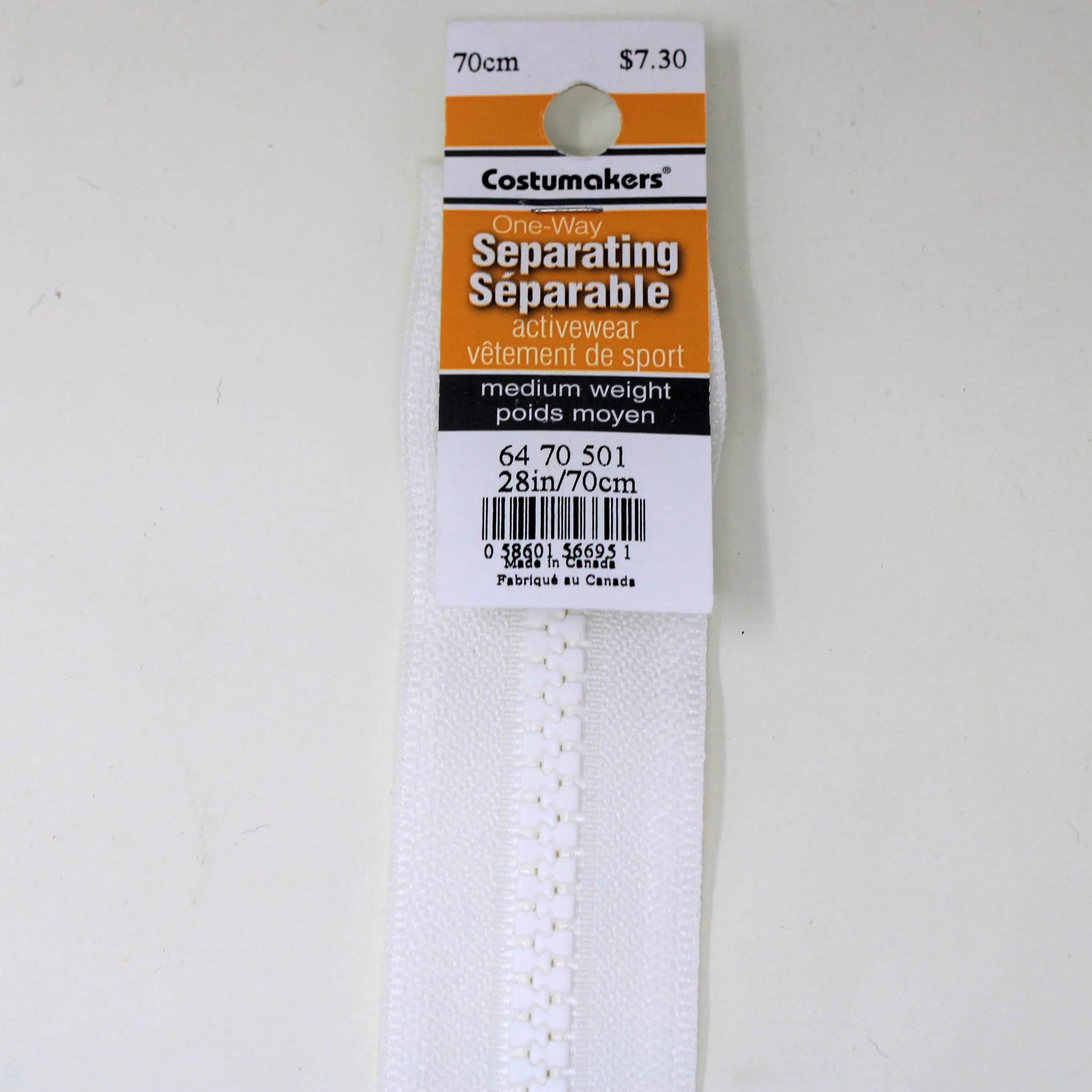 Activewear One Way Separating Zipper - Medium Weight - Image 18