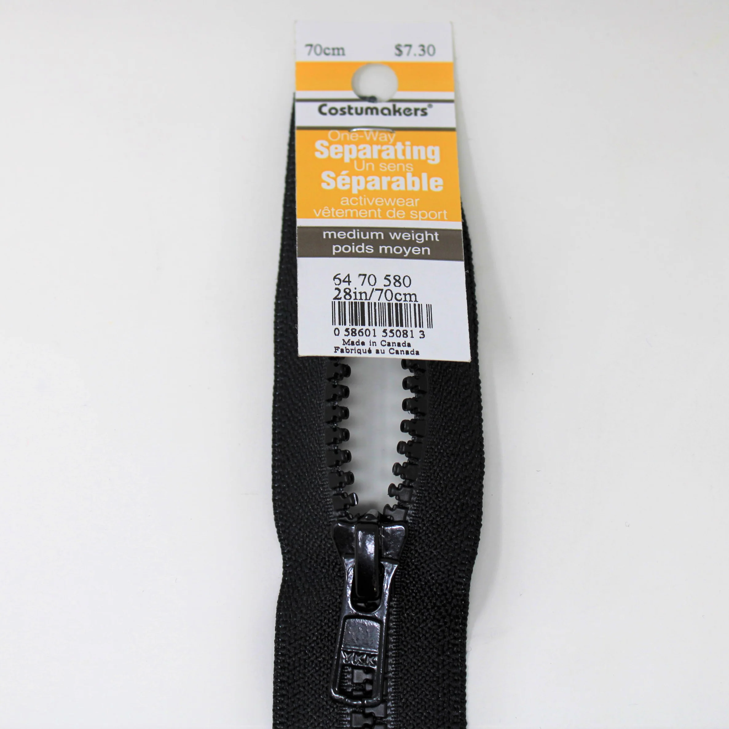 Activewear One Way Separating Zipper - Medium Weight - Image 22