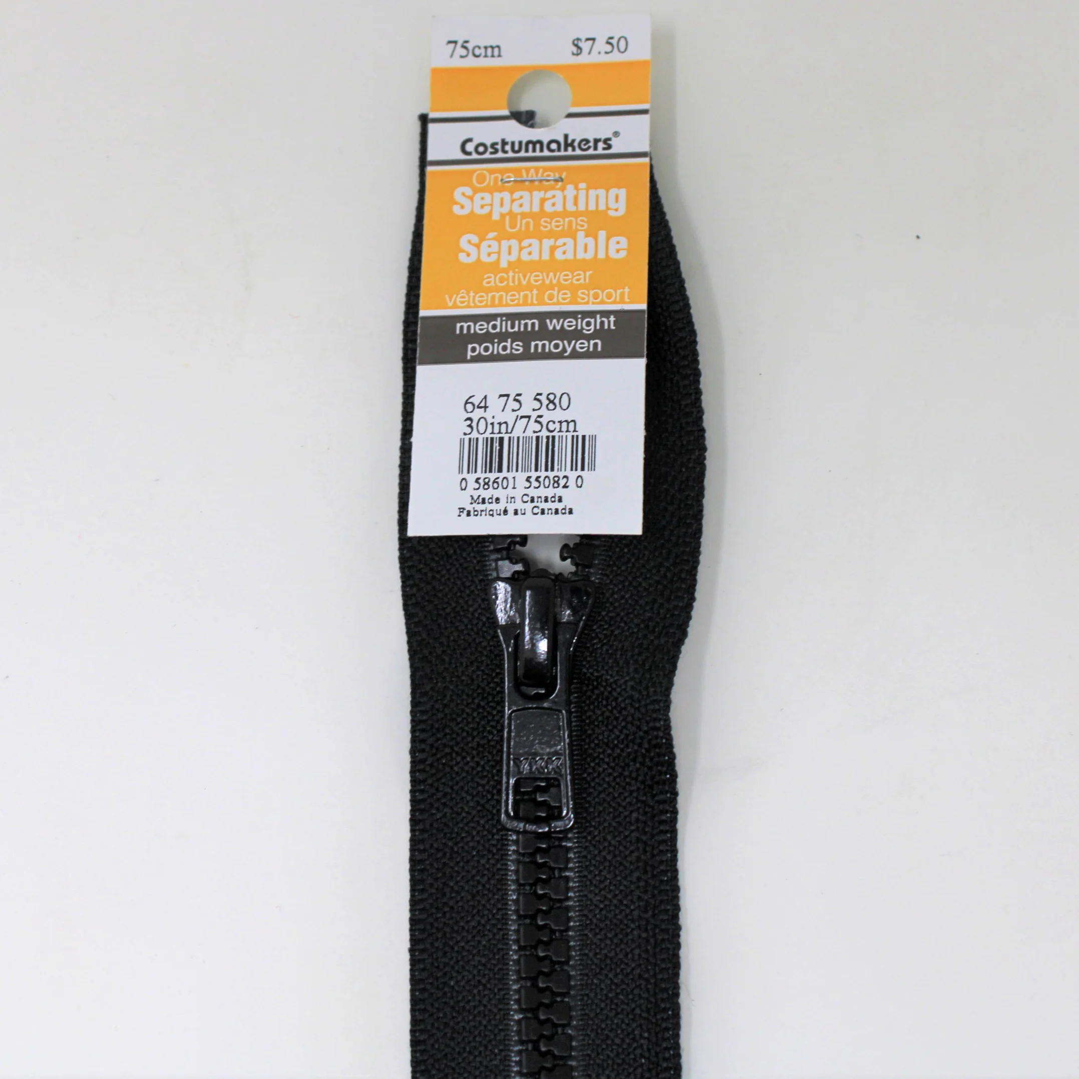 Activewear One Way Separating Zipper - Medium Weight - Image 26