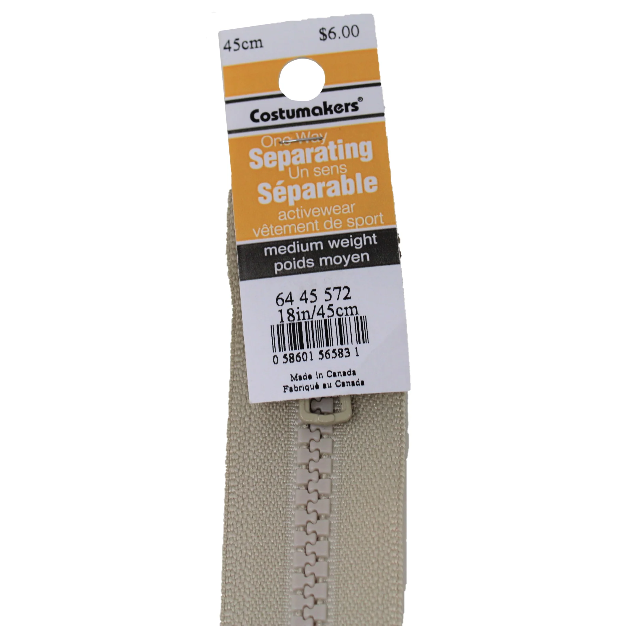 Activewear One Way Separating Zipper - Medium Weight - Image 4