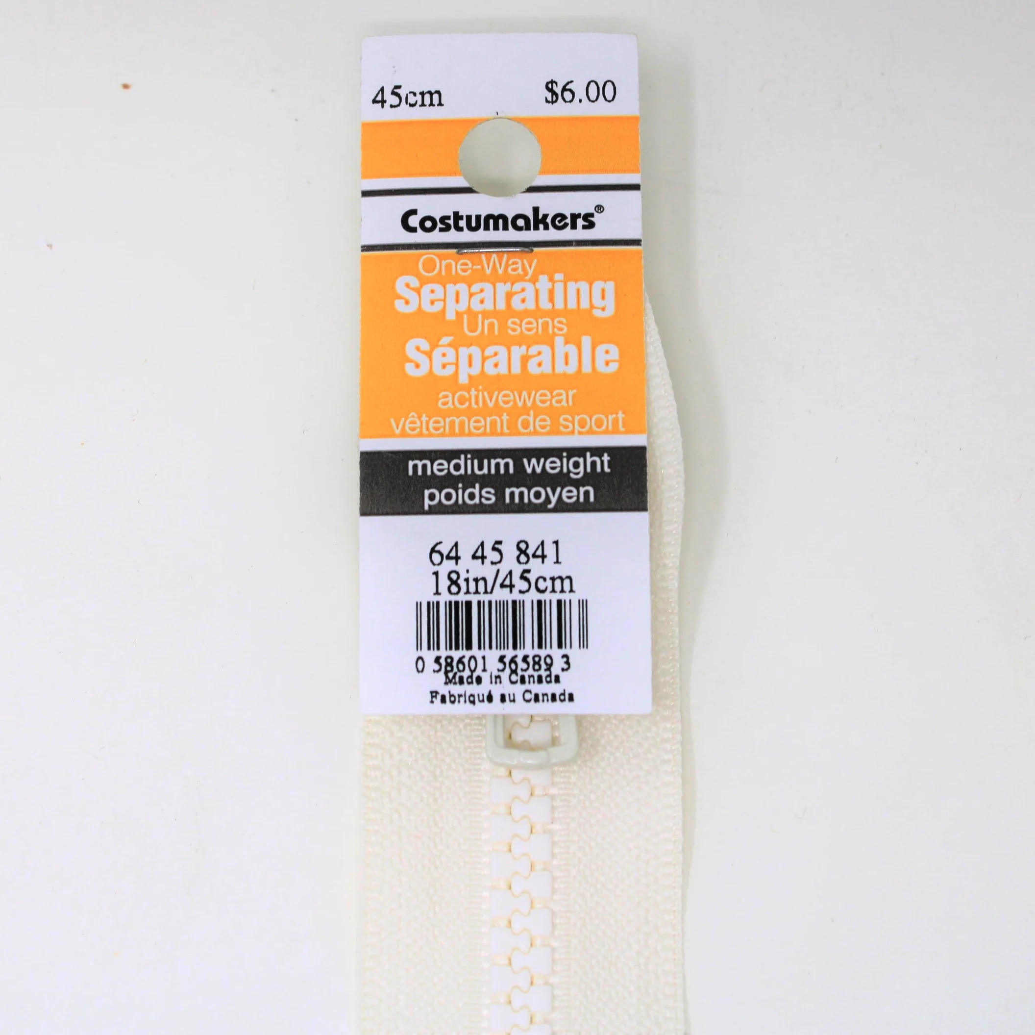 Activewear One Way Separating Zipper - Medium Weight - Image 6