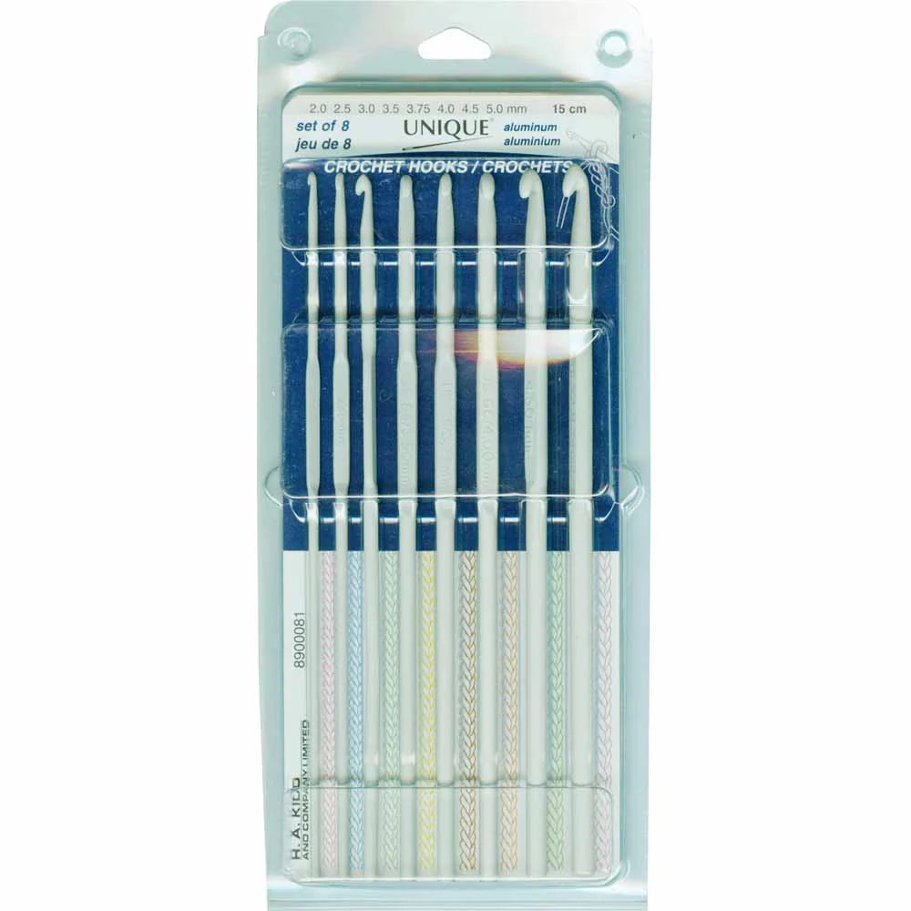 Crochet Hook Sets Aluminum - 6" - UNIQUE - Image 2