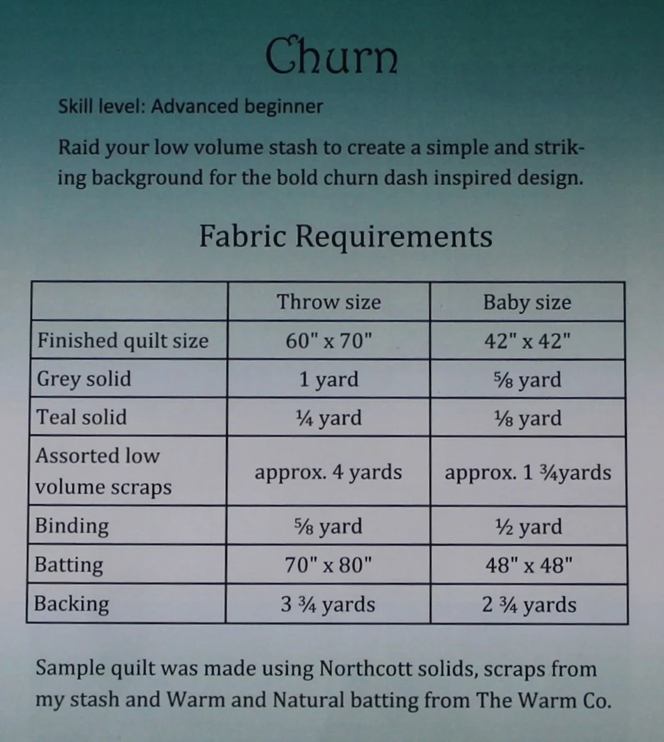 Churn - Quilting Pattern - Devoted Quilter - Image 2