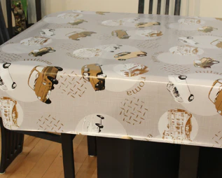 Printed Opaque Tablecloth Vinyl - 54" - Image 4