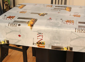 Printed Opaque Tablecloth Vinyl - 54" - Image 5