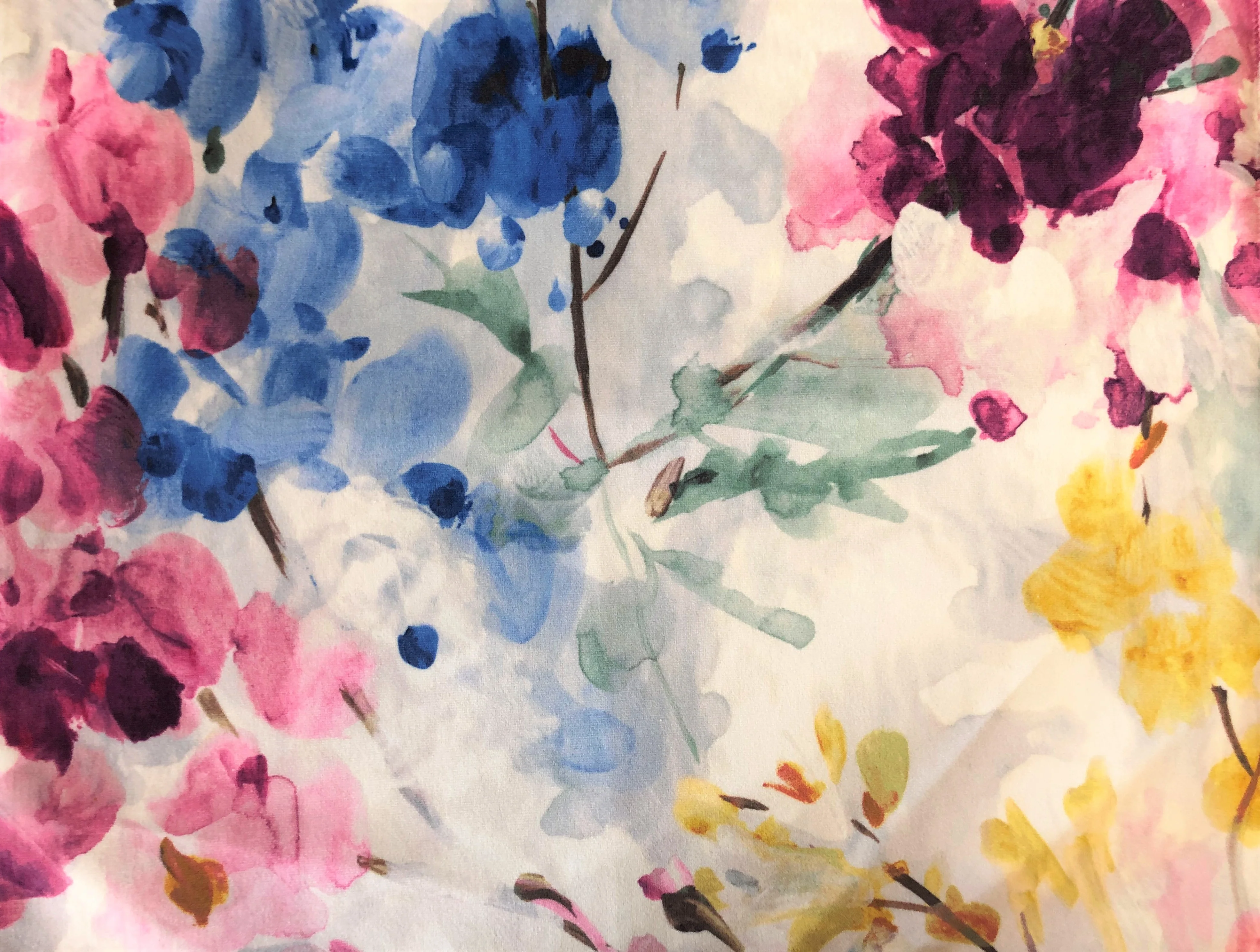 Fiori - 54" -  Watercolour Floral Upholstery Fabric - Image 3