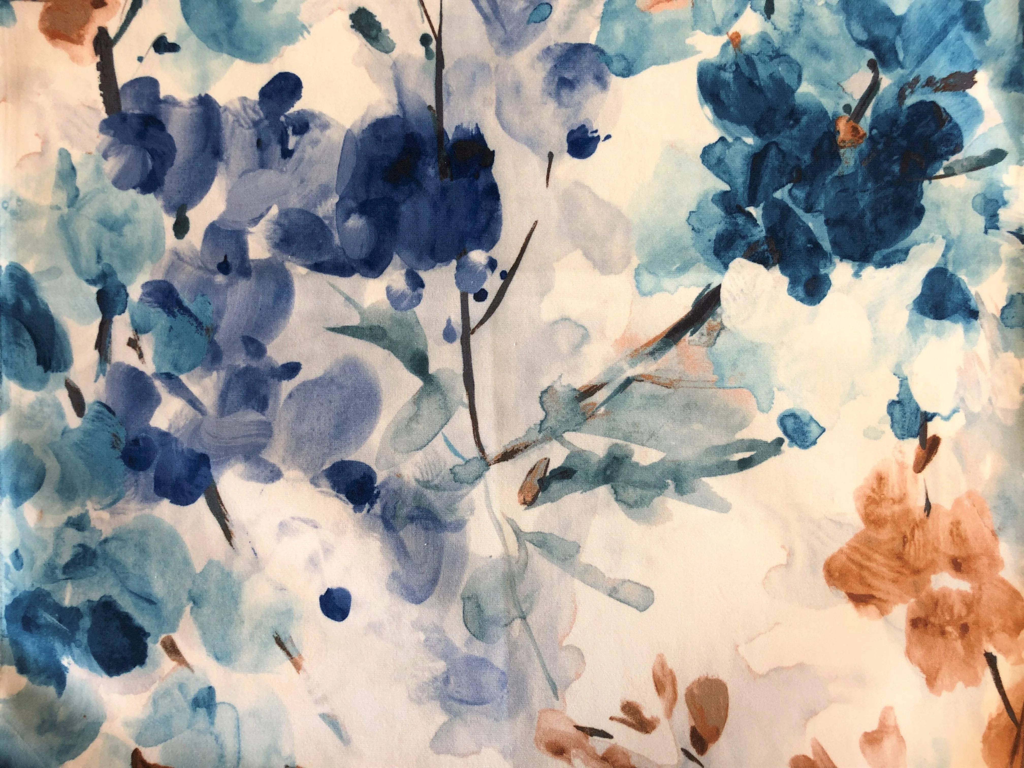 Fiori - 54" -  Watercolour Floral Upholstery Fabric - Image 4