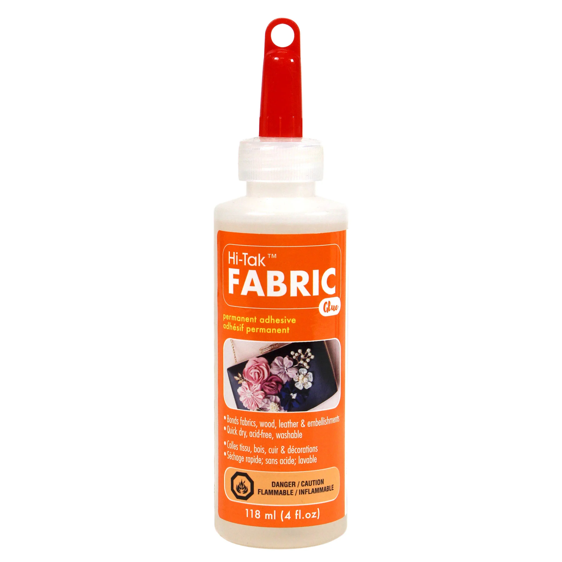 Hi-Tak Permanent Adhesive Fabric & Crafts Glue - 118ml