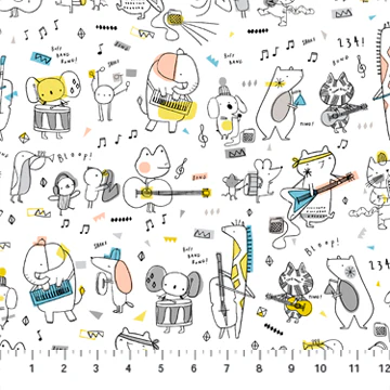 Band Practice - 44/45" - 100% Cotton - Image 2
