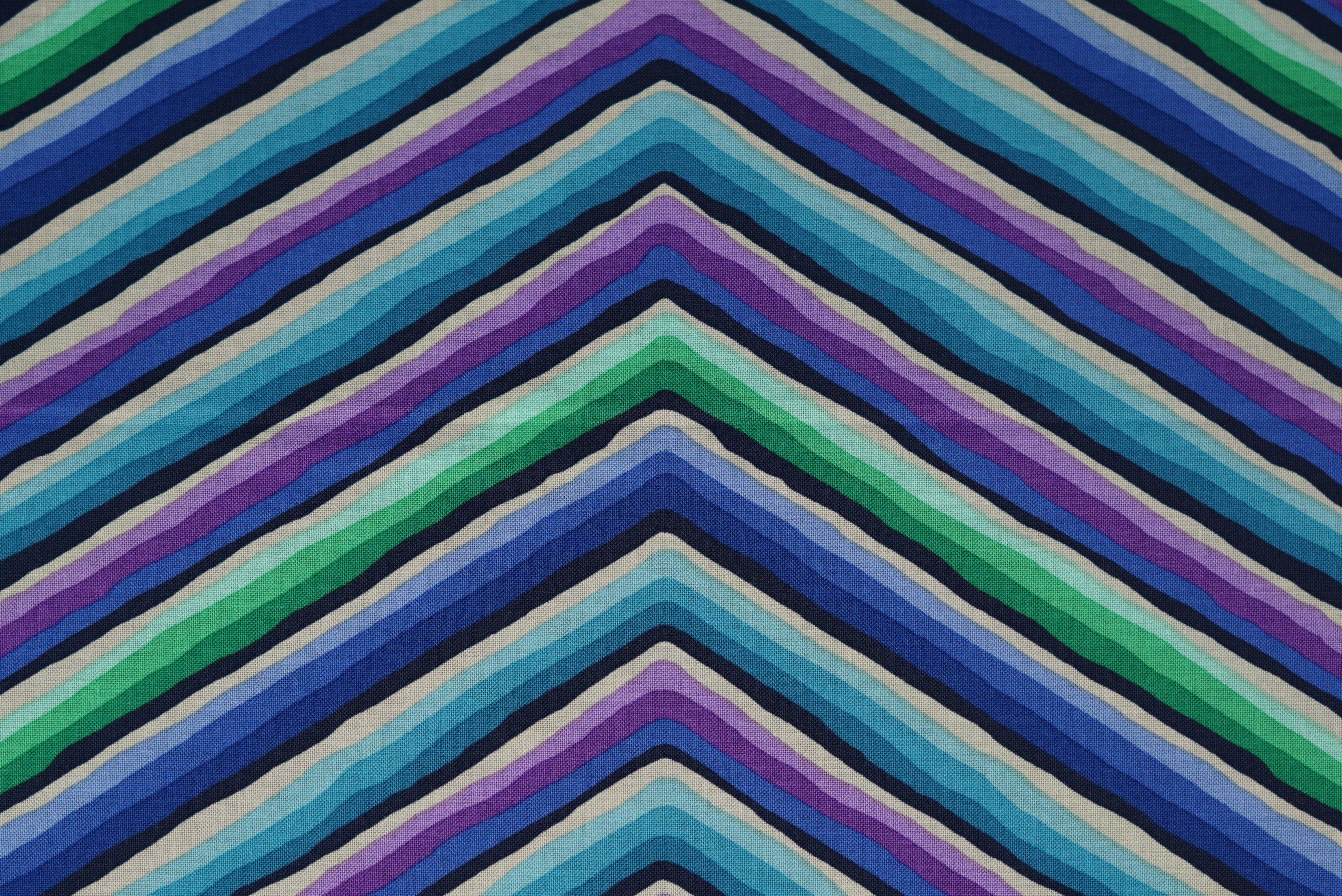Chevron Stripes (Kaffe 85 & Fabulous) - 44/45" - 100% Cotton - Image 2