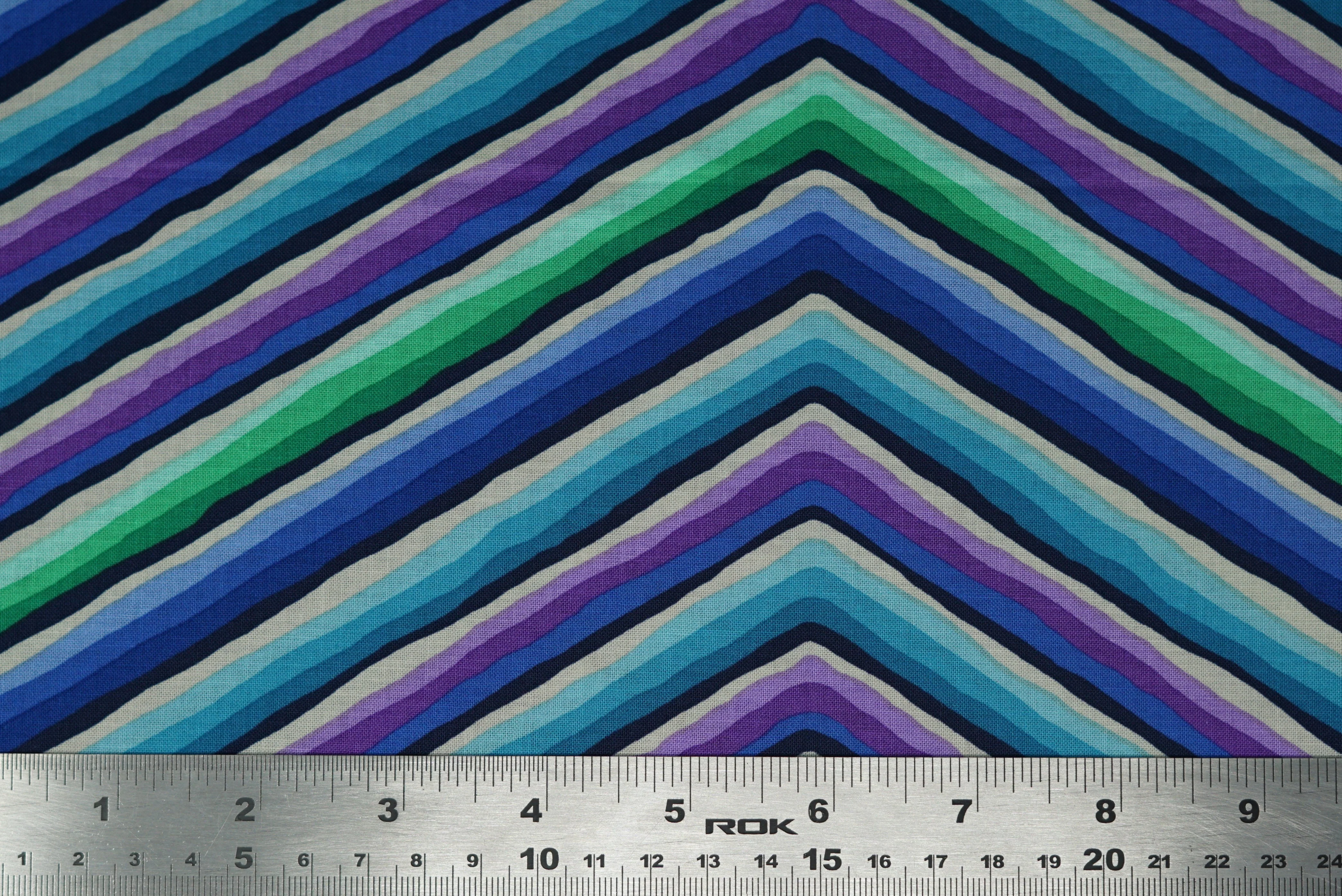 Chevron Stripes (Kaffe 85 & Fabulous) - 44/45" - 100% Cotton - Image 3