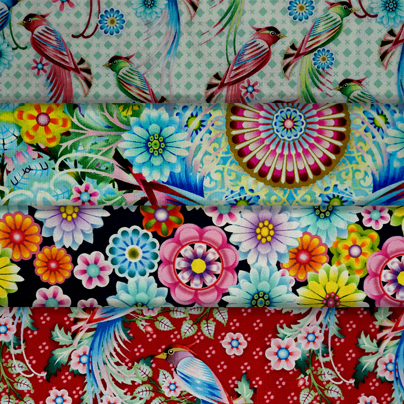 Birds in Paradise - 44/45" - 100% Cotton