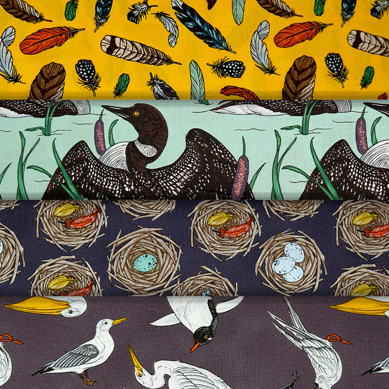 Birds of a Feather - 44/45" - 100% Cotton