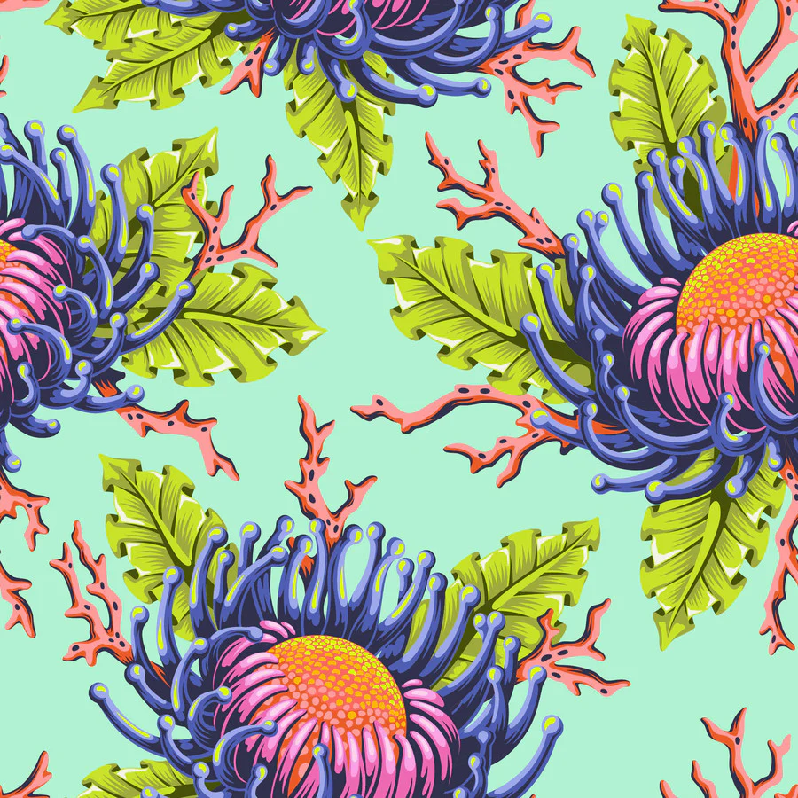 Floral Reef - 44/45" - 100% cotton - Image 8
