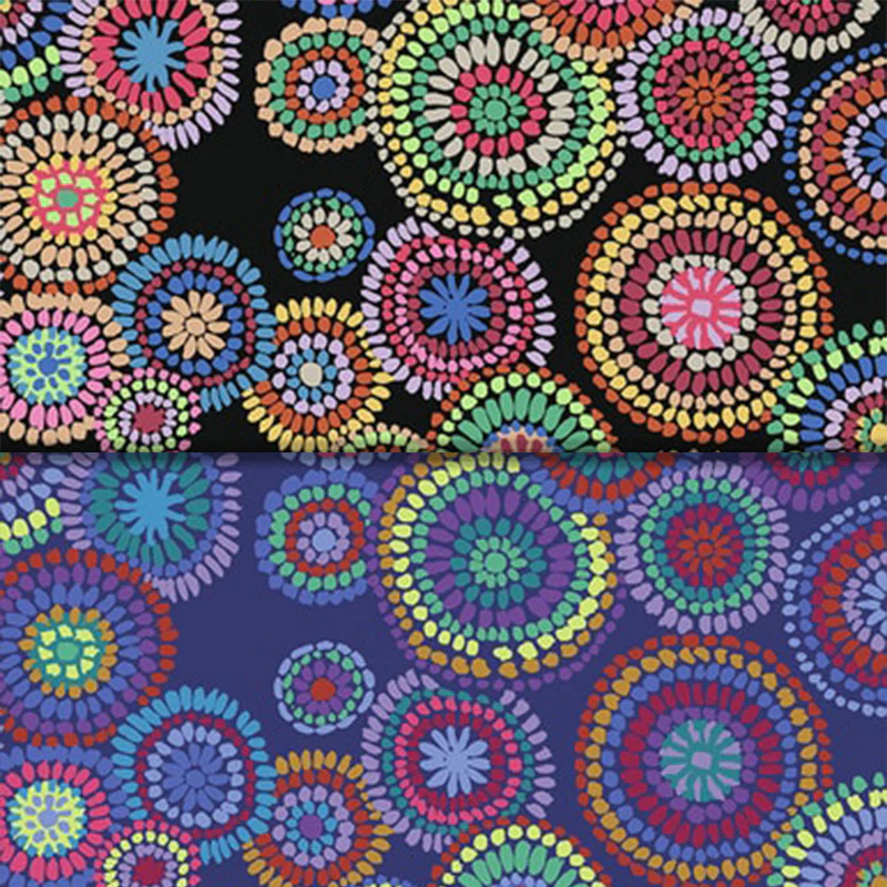 Mosaic Circles - 45" - 100% Cotton - Kaffe Fassett Collective