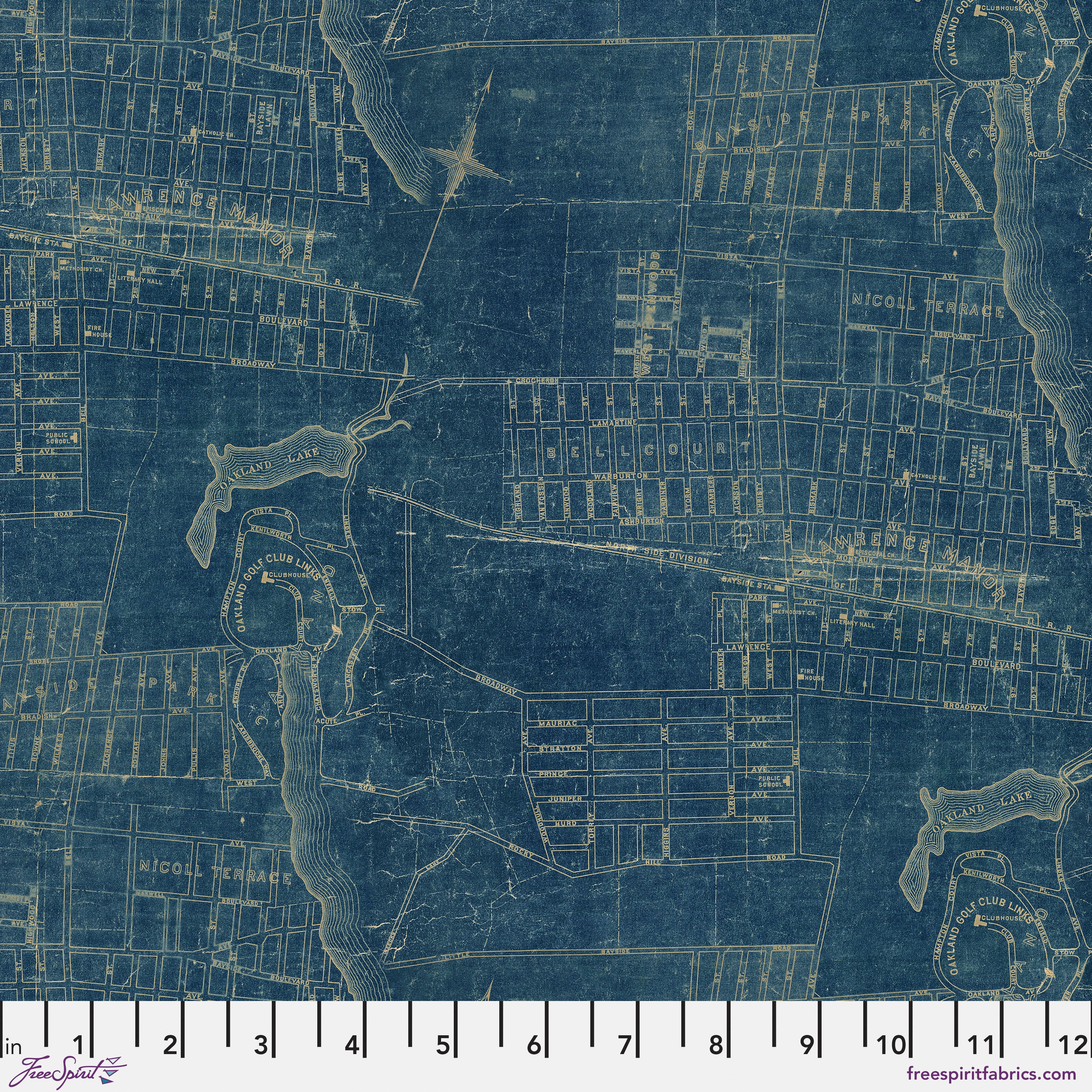 Palette Blue - 44" - 100% cotton - Tim Holtz - Image 9