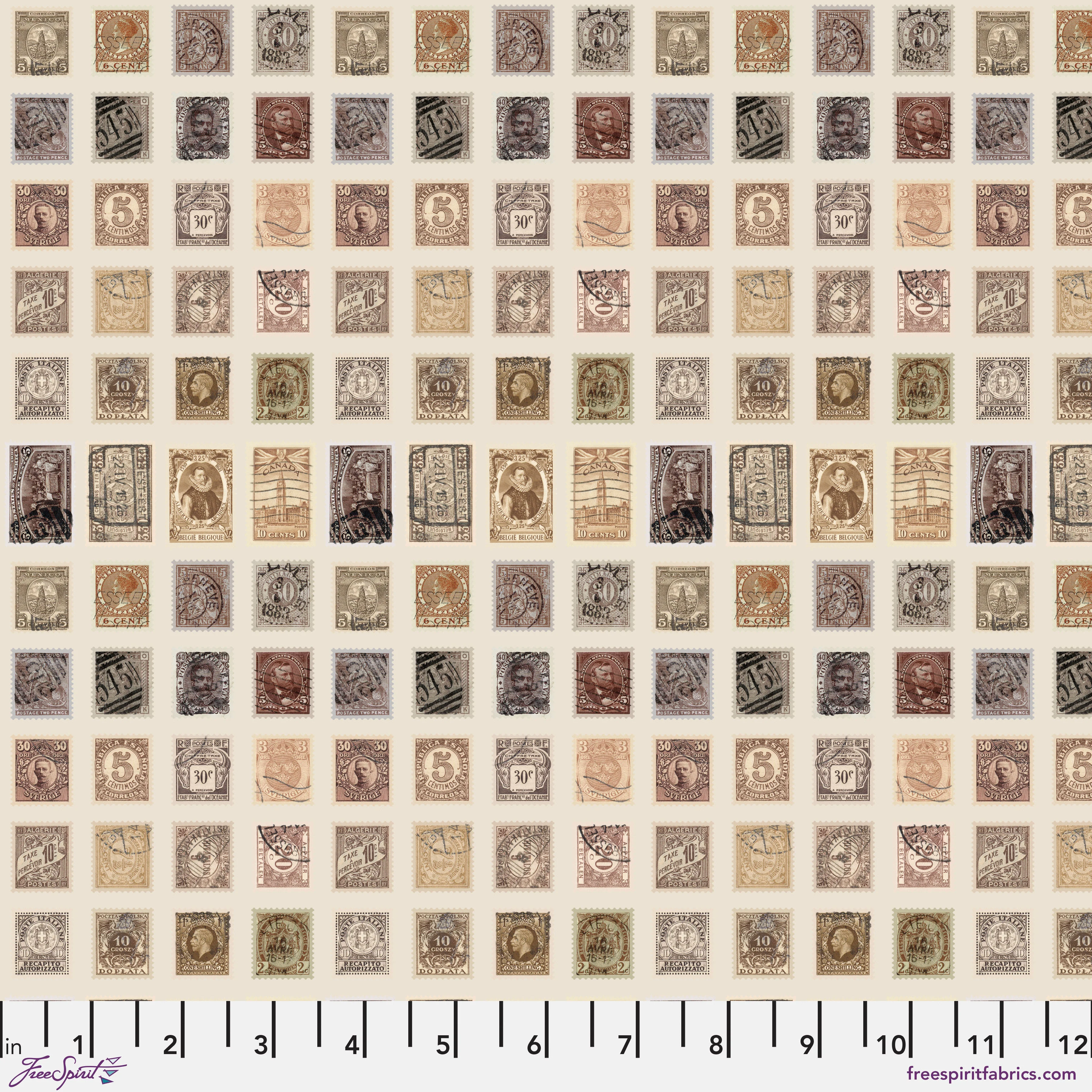 Palette Neutral - 44" - 100% cotton - Tim Holtz - Image 5