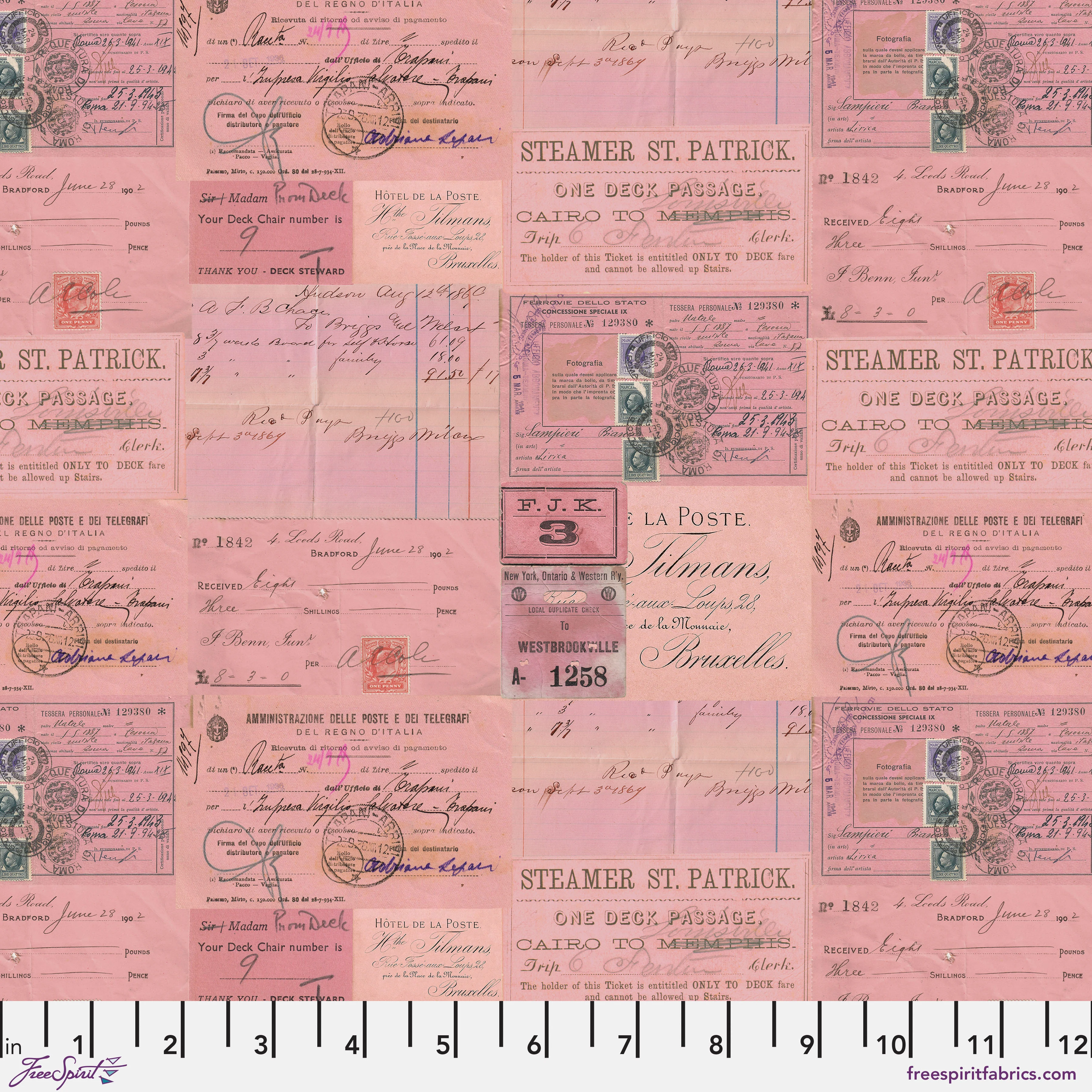 Palette Pink - 44" - 100% cotton - Tim Holtz - Image 13