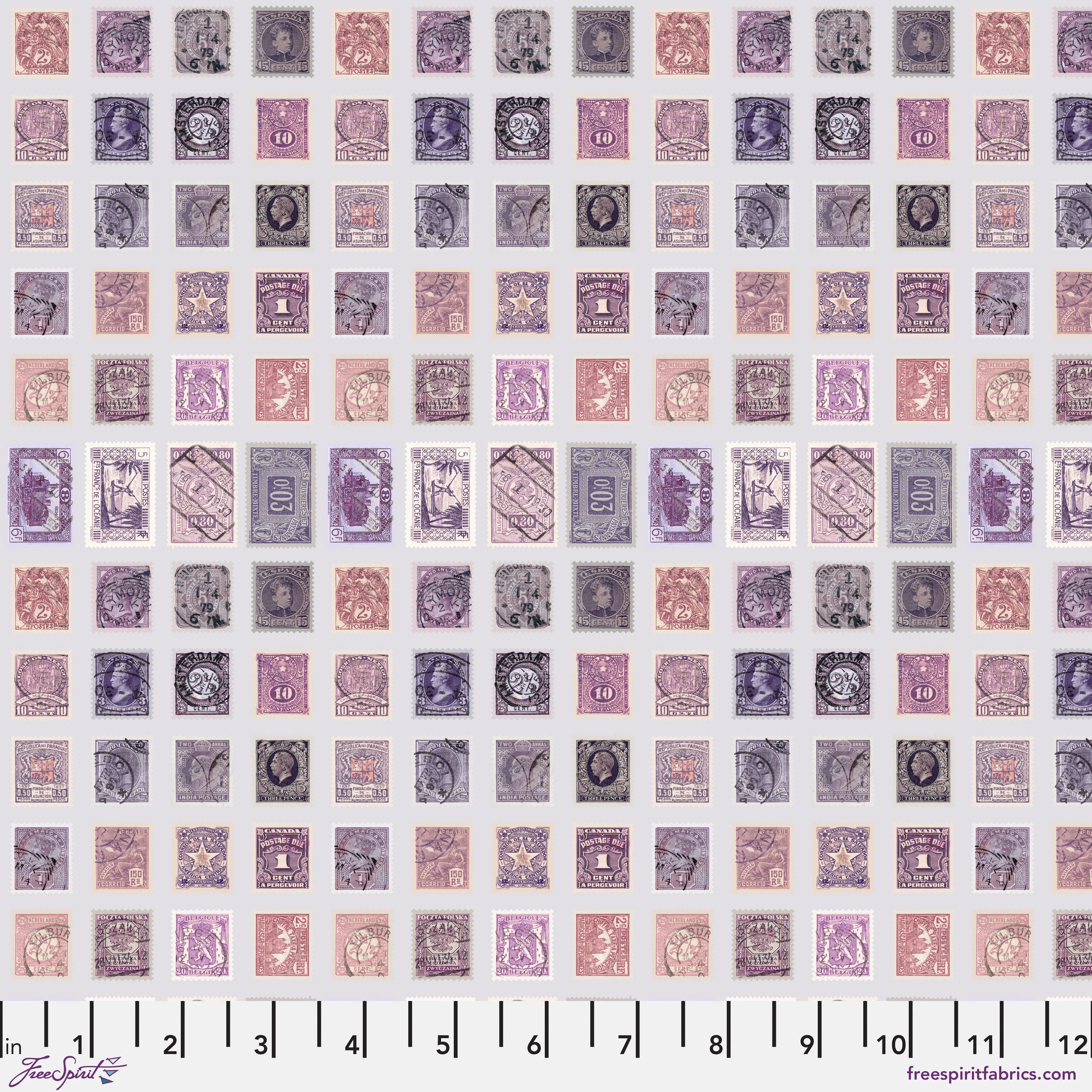 Palette Purple - 44" - 100% cotton - Tim Holtz - Image 5