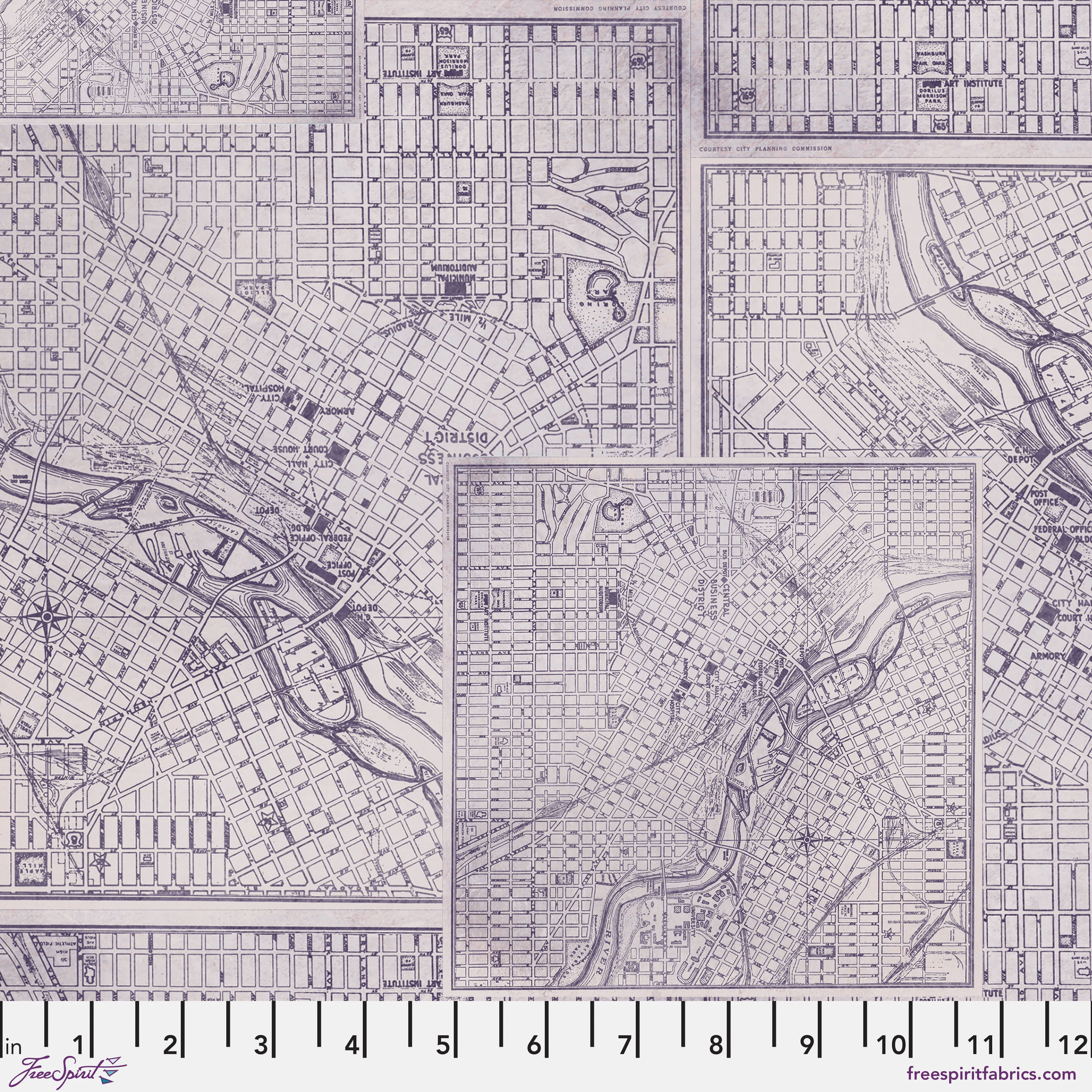 Palette Purple - 44" - 100% cotton - Tim Holtz - Image 9