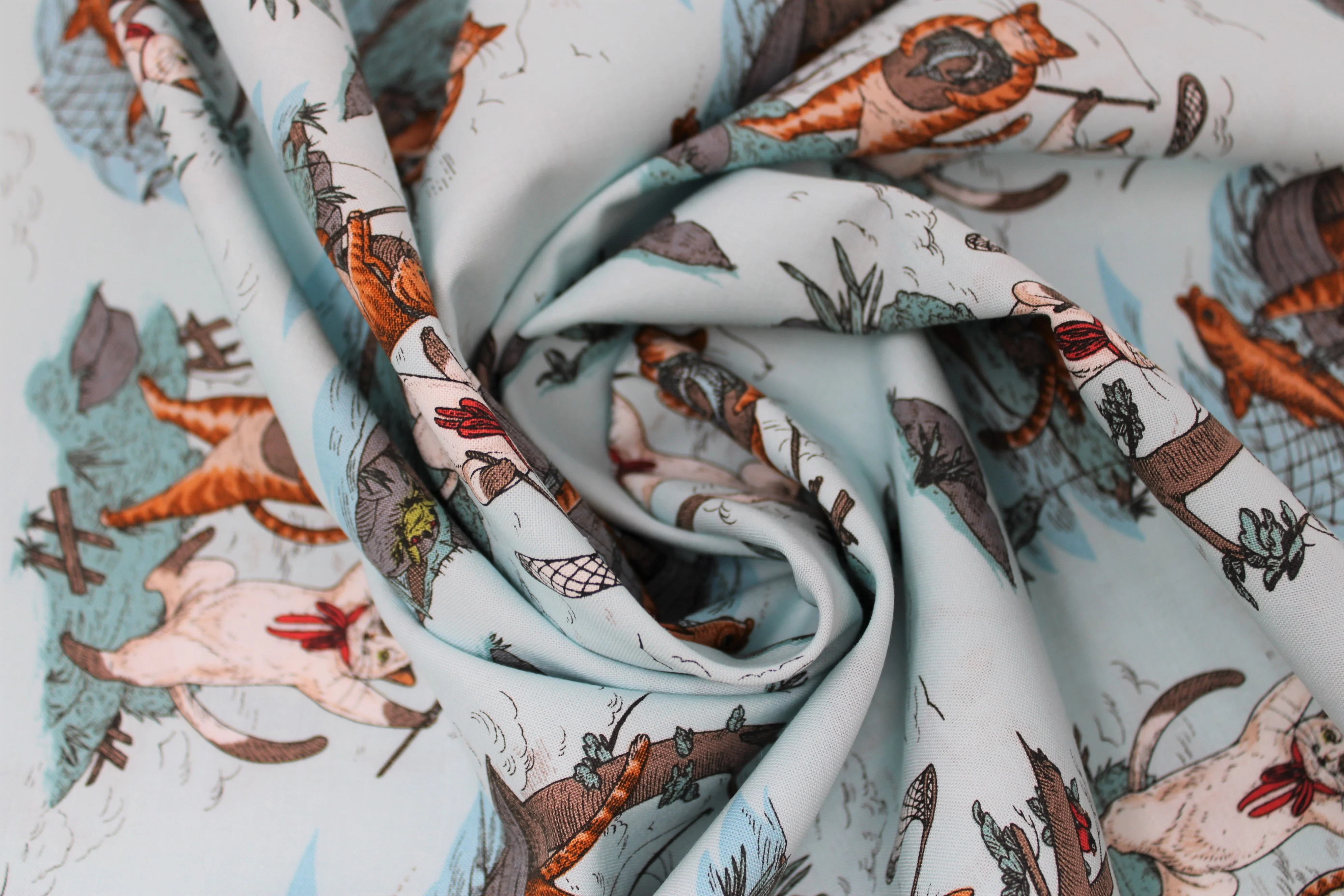Cat Tales - 44" - 100% Cotton - Rachel Hauer - Image 15