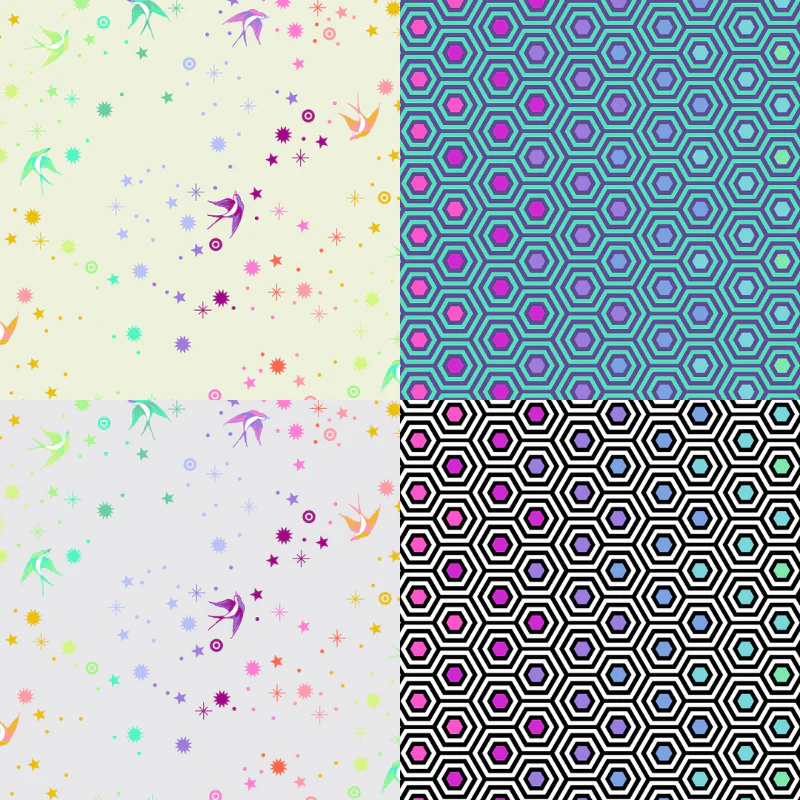 True Colors - Tula Pink - 108" - 100% cotton sateen